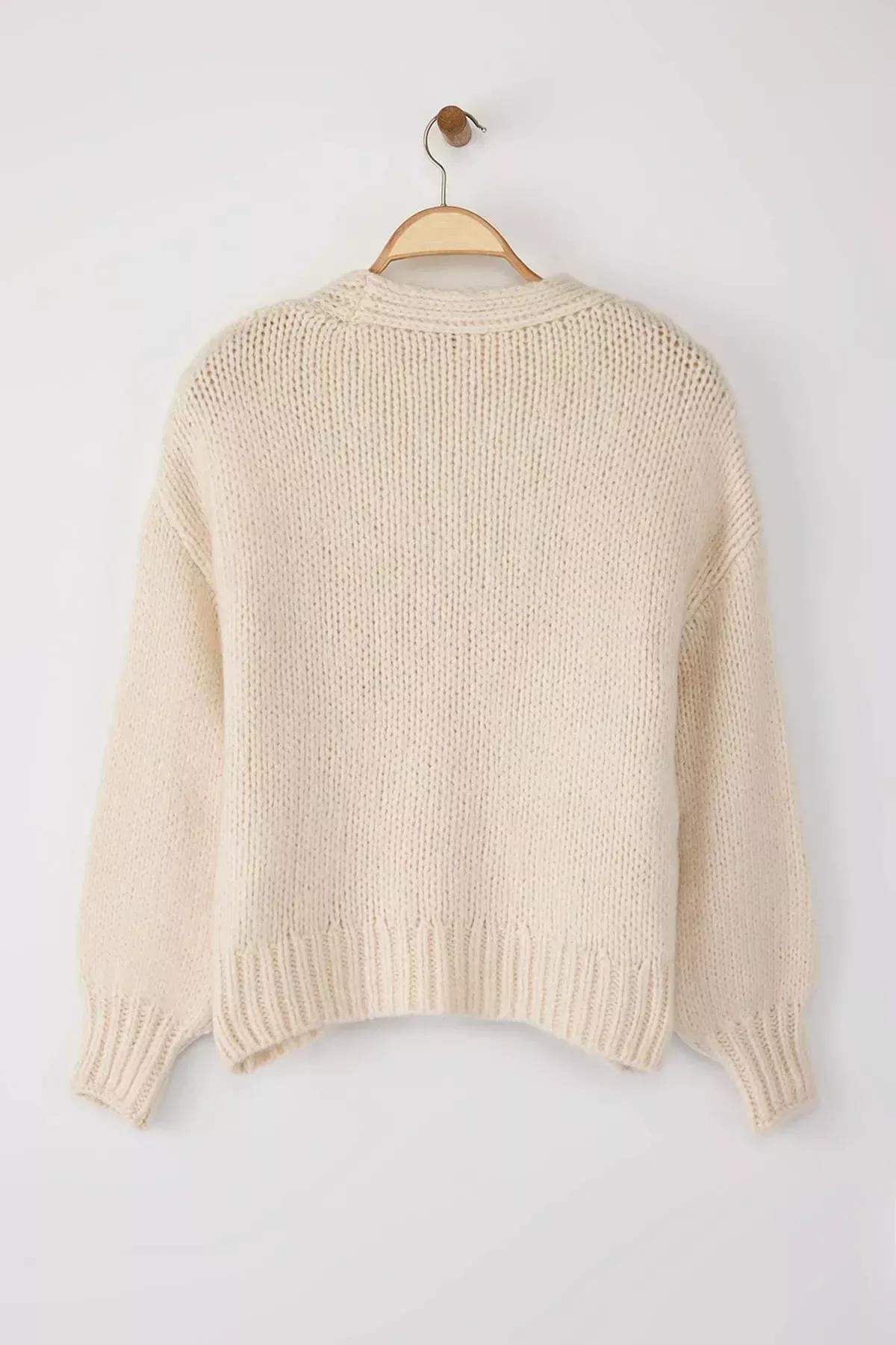 Pink Detail Knit Cardigan, , large image number 5