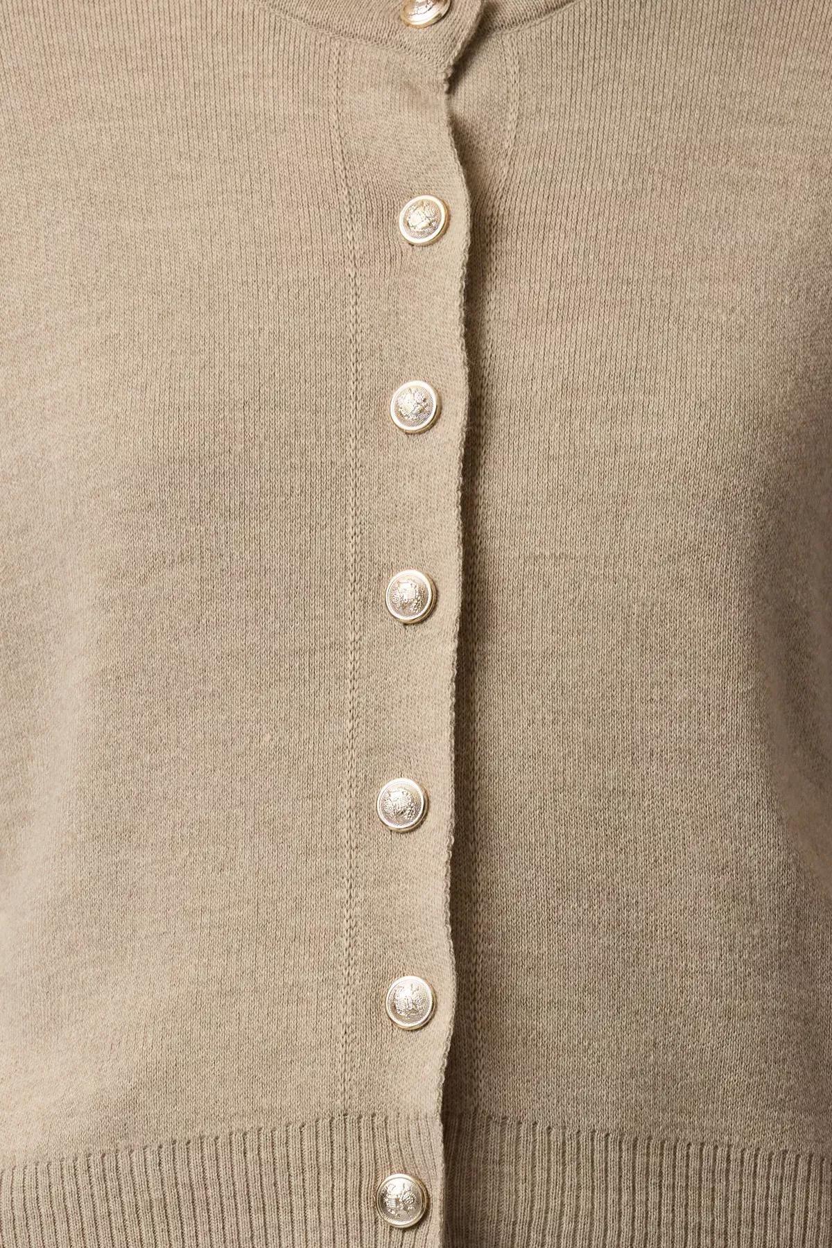 Brown Basic Cardigan Set, , large image number 3