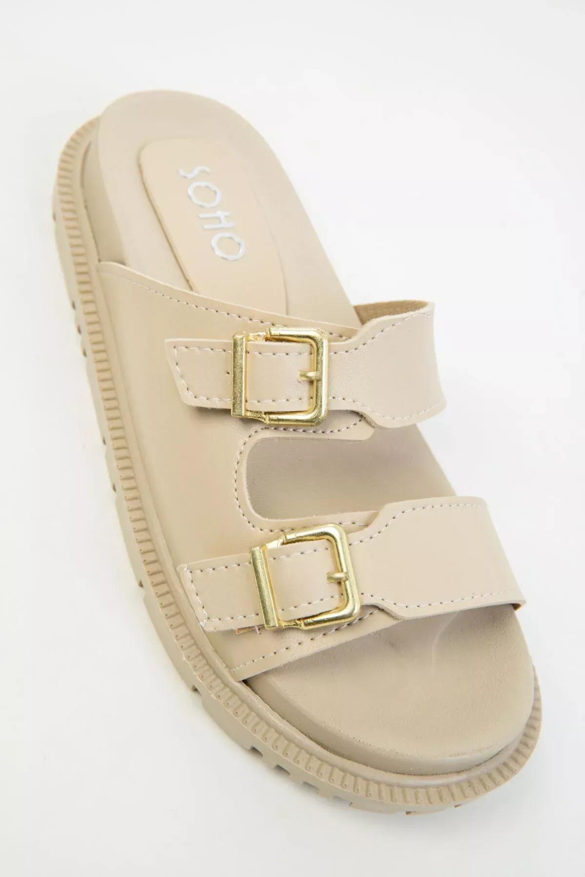 Beige Slippers, , large image number 3