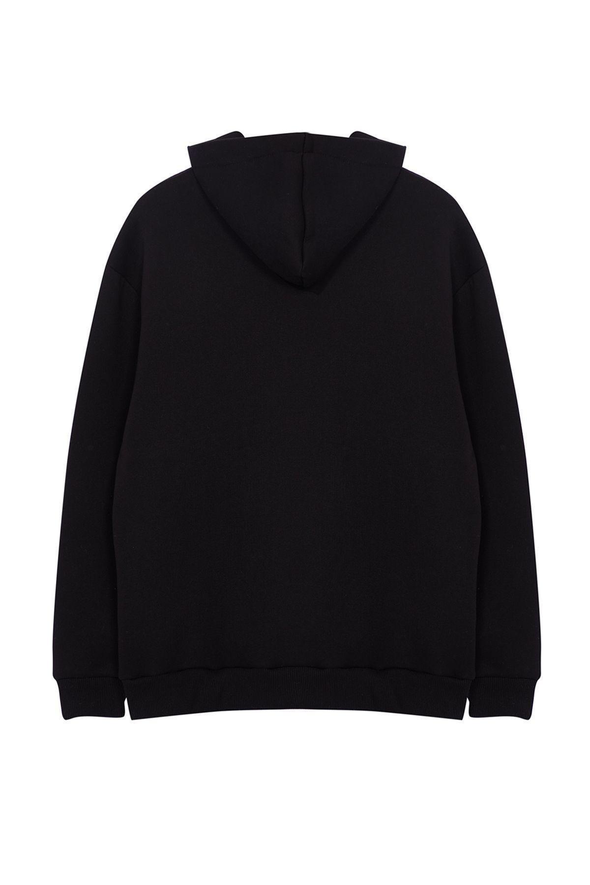 Black Graphic Novelty Sweatshirt TMNAW25SW00045, , large image number 1