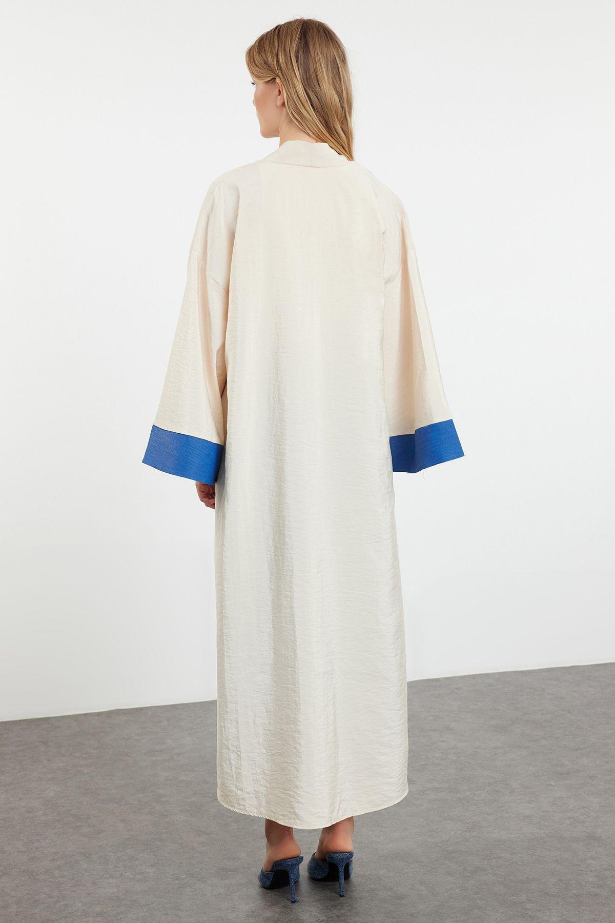 Stone  Blocked Abaya, , large image number 1