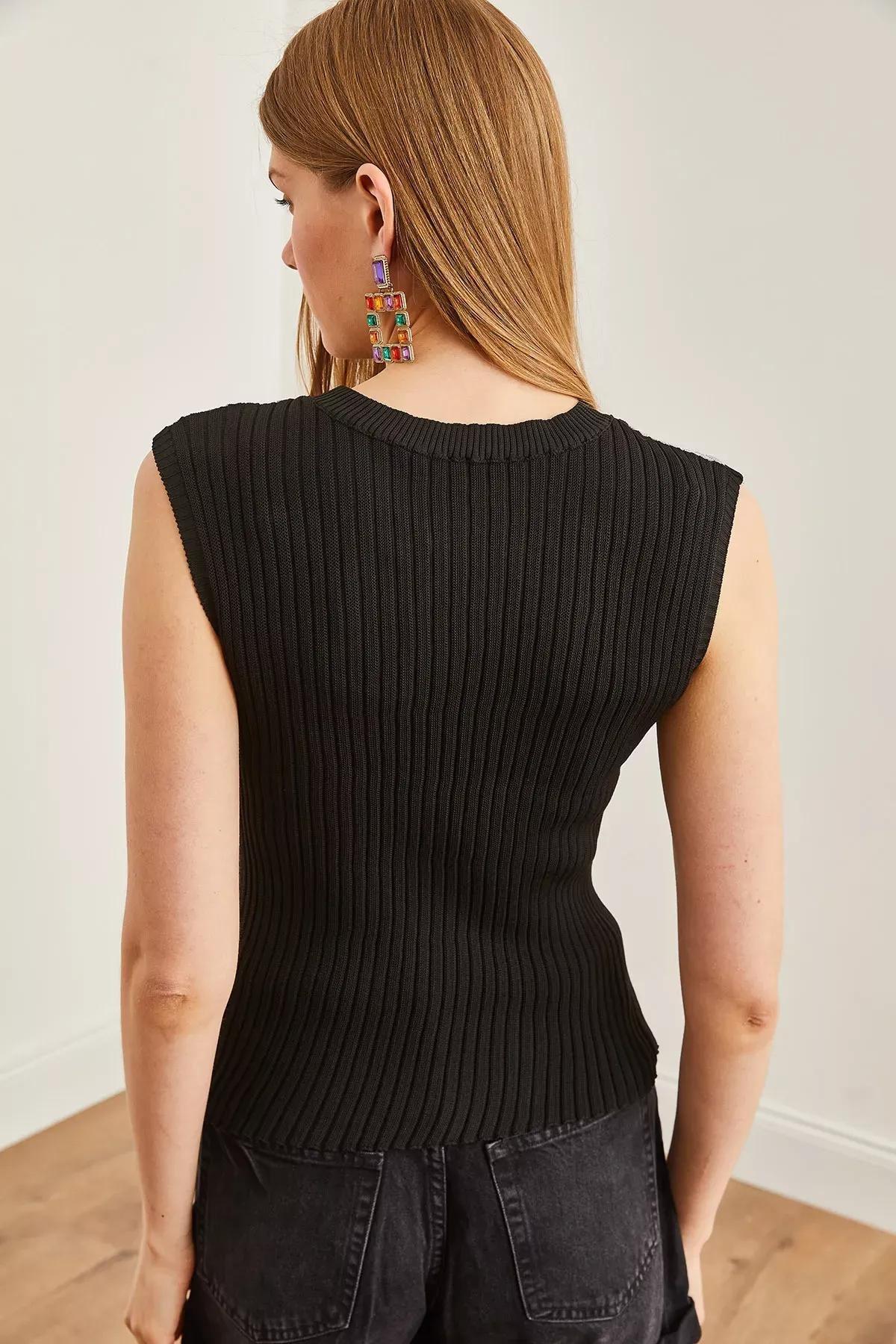 Black Silver Robe Blouse, Black Silver, large image number 4