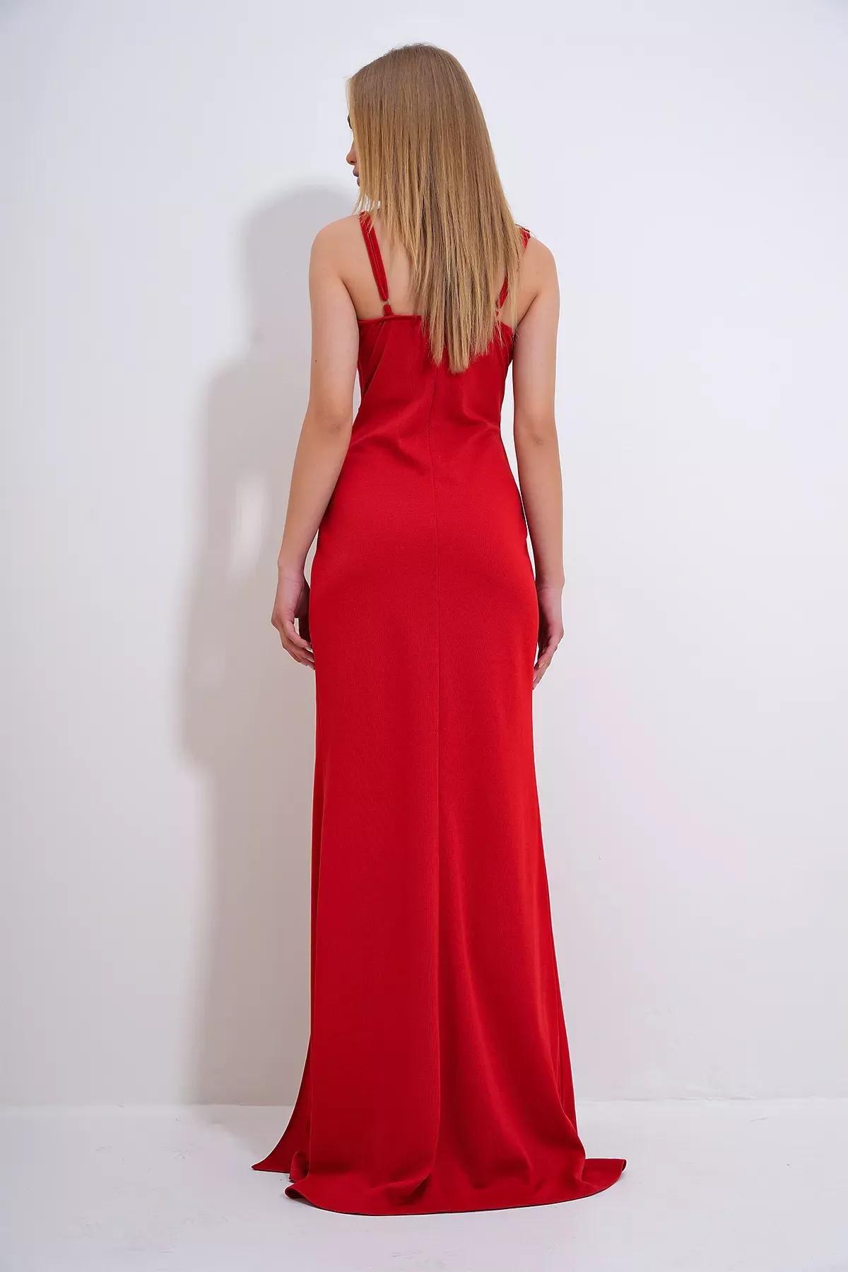 Red Cutout Bodycon Maxi Dress ALC-X12269, , large image number 5