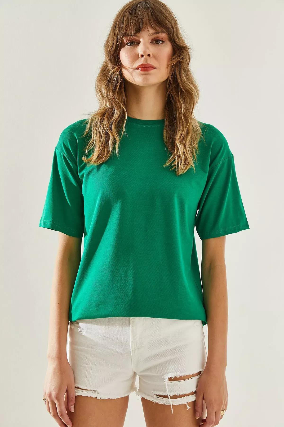 Womens Crew Neck Short Sleeve Basic T-Shirt 60251202, Single item, , large image number 1