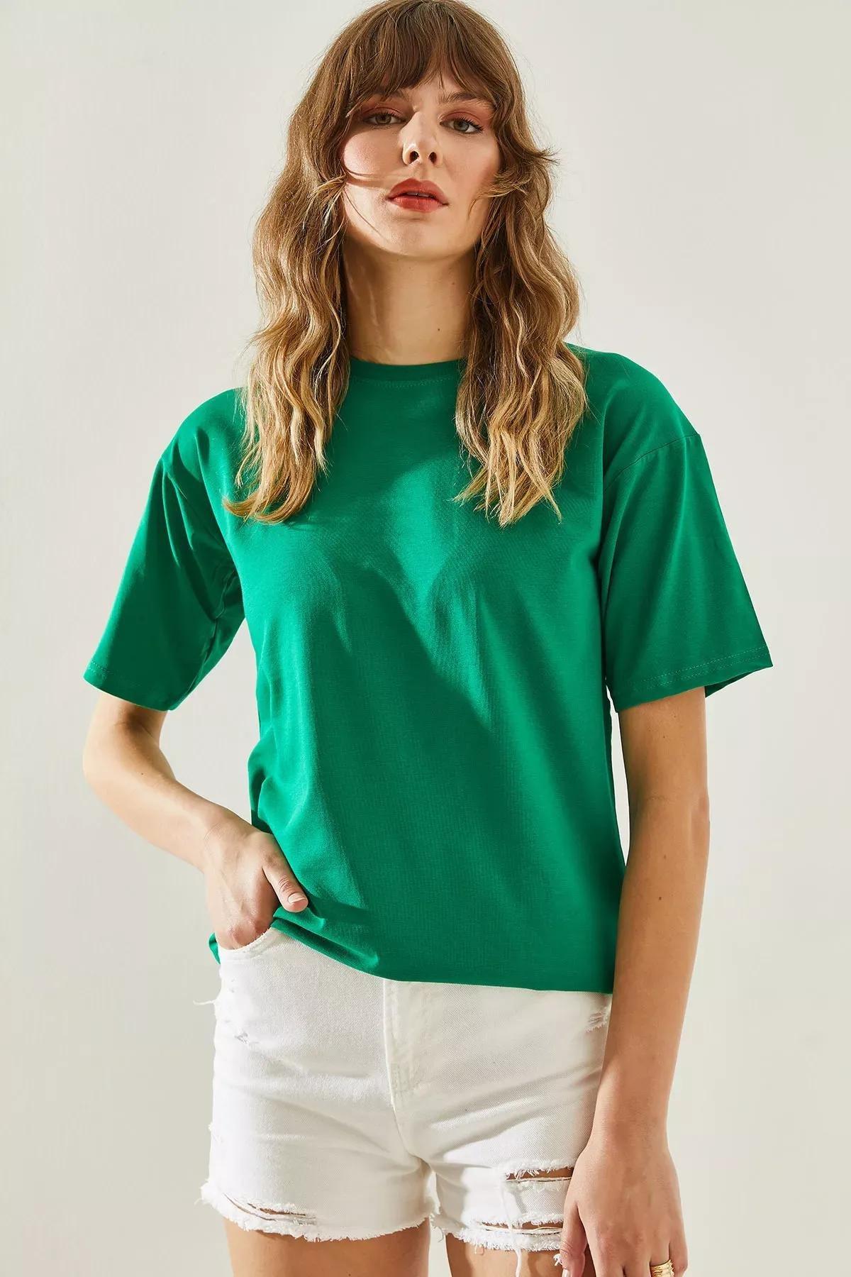 Womens Crew Neck Short Sleeve Basic T-Shirt 60251202, Single item, , large image number 3