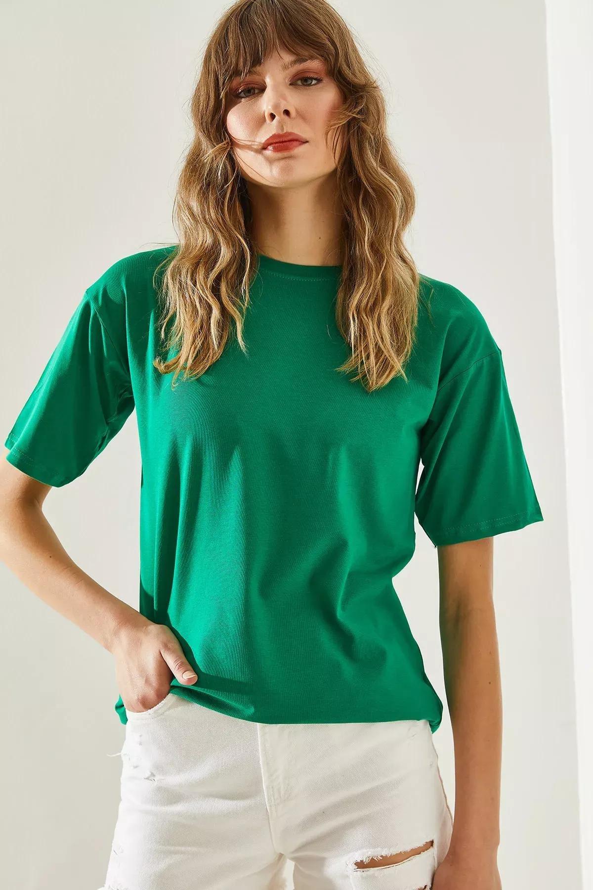 Womens Crew Neck Short Sleeve Basic T-Shirt 60251202, Single item, , large image number 4