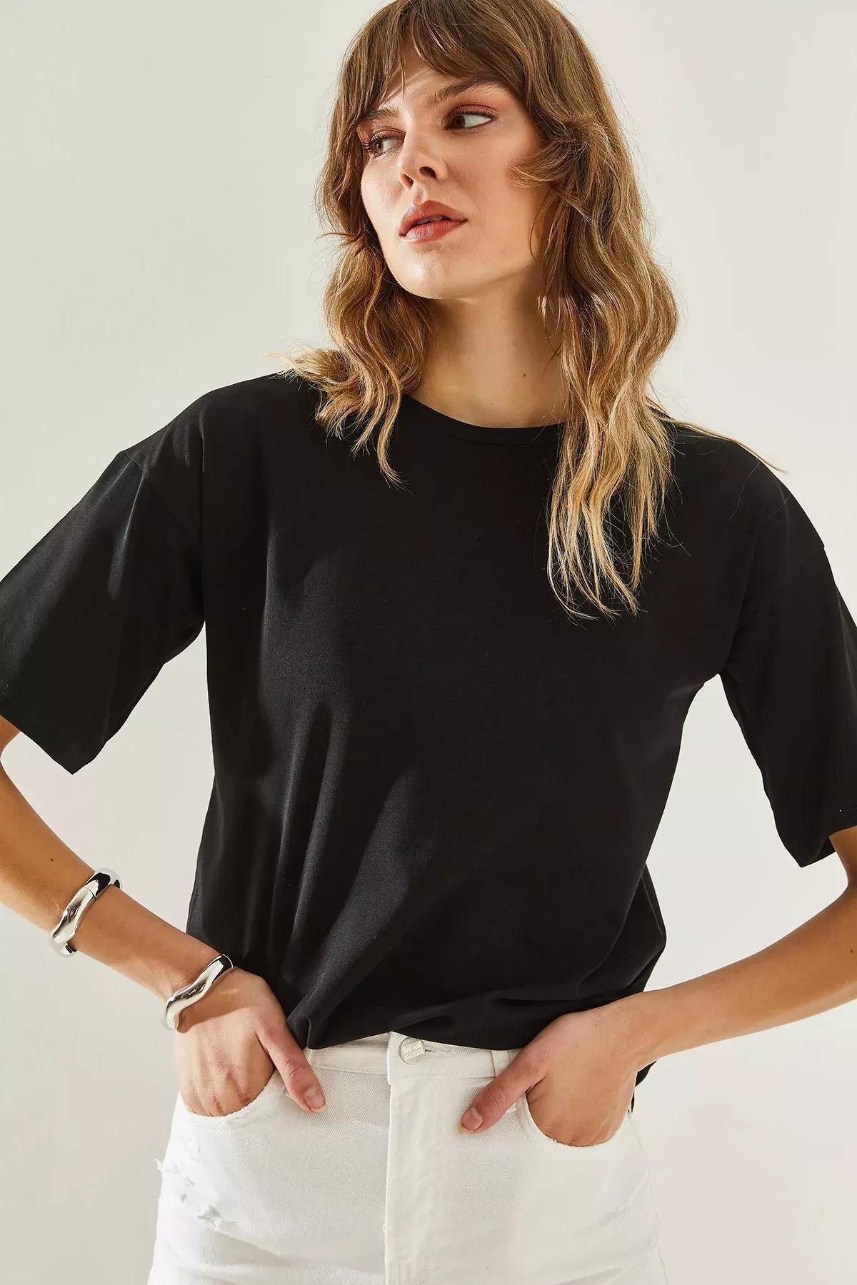 Womens Crew Neck Short Sleeve Basic T-Shirt 60251202, Single item, , large image number 3
