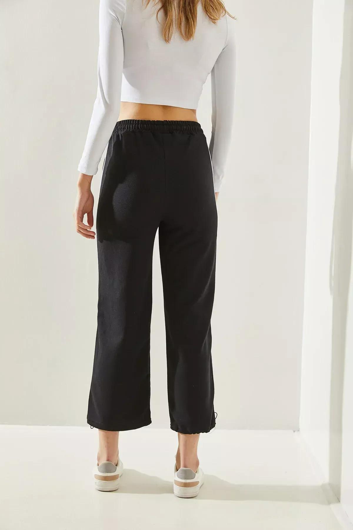 Black Sweatpants With Side Stripes, C101_5720, large image number 5