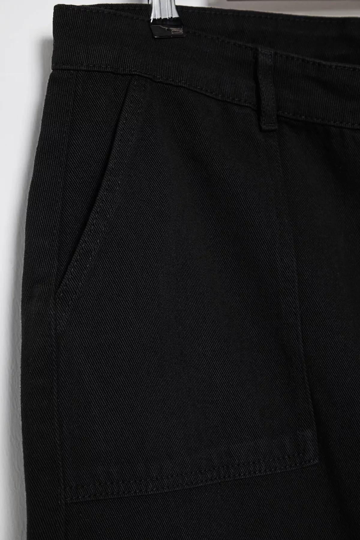Black High Waist Wide Leg Plus-Size Jeans, BLACK, large image number 6