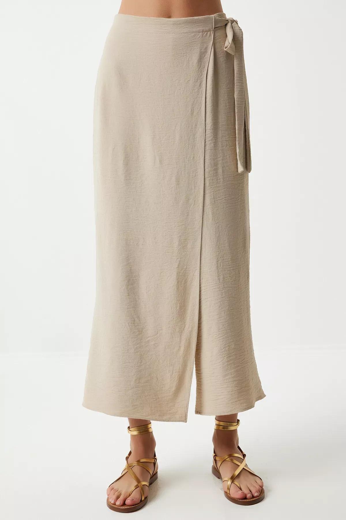 Cream Ayrobin Skirt Trousers, Cream, large image number 4