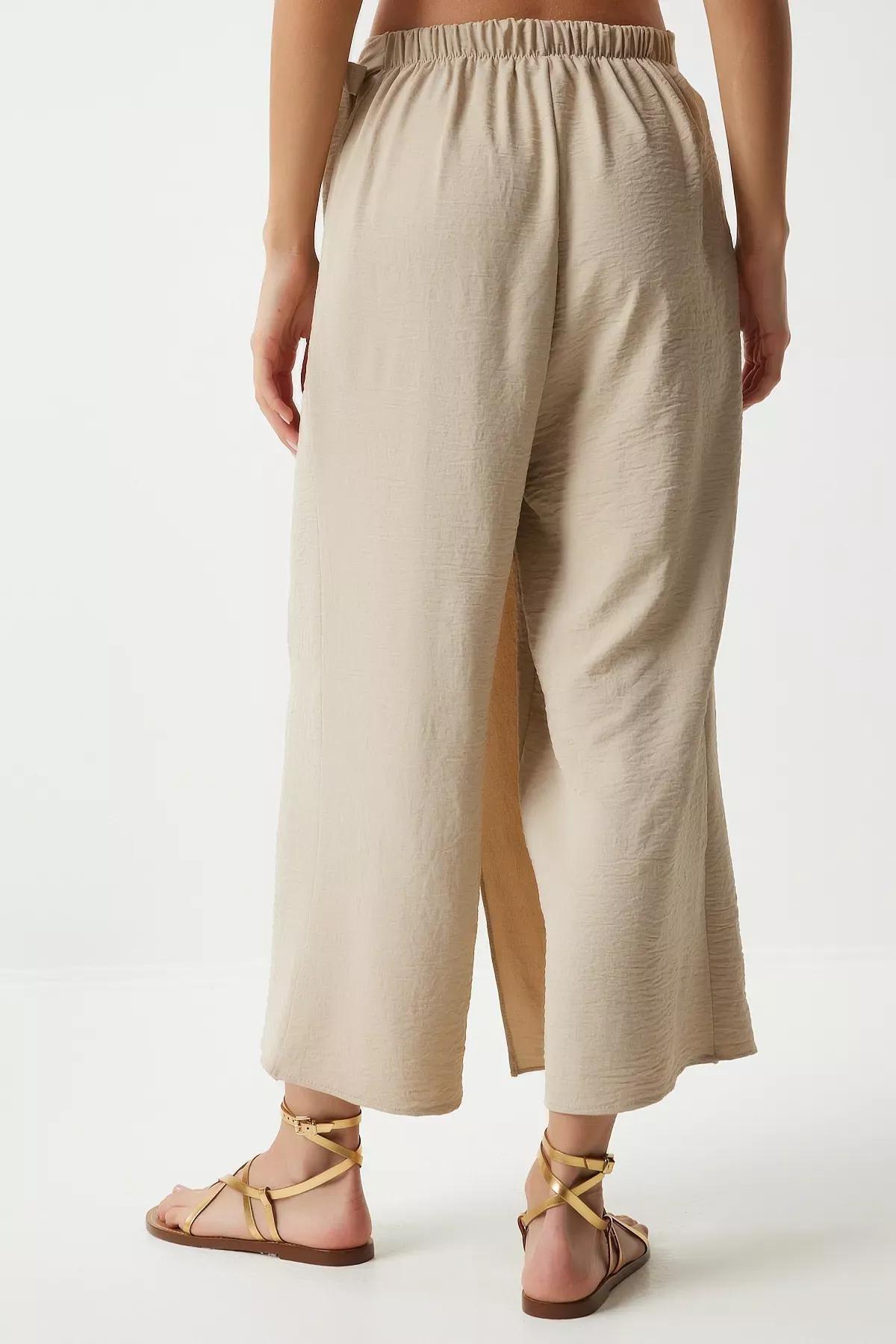 Cream Ayrobin Skirt Trousers, Cream, large image number 5