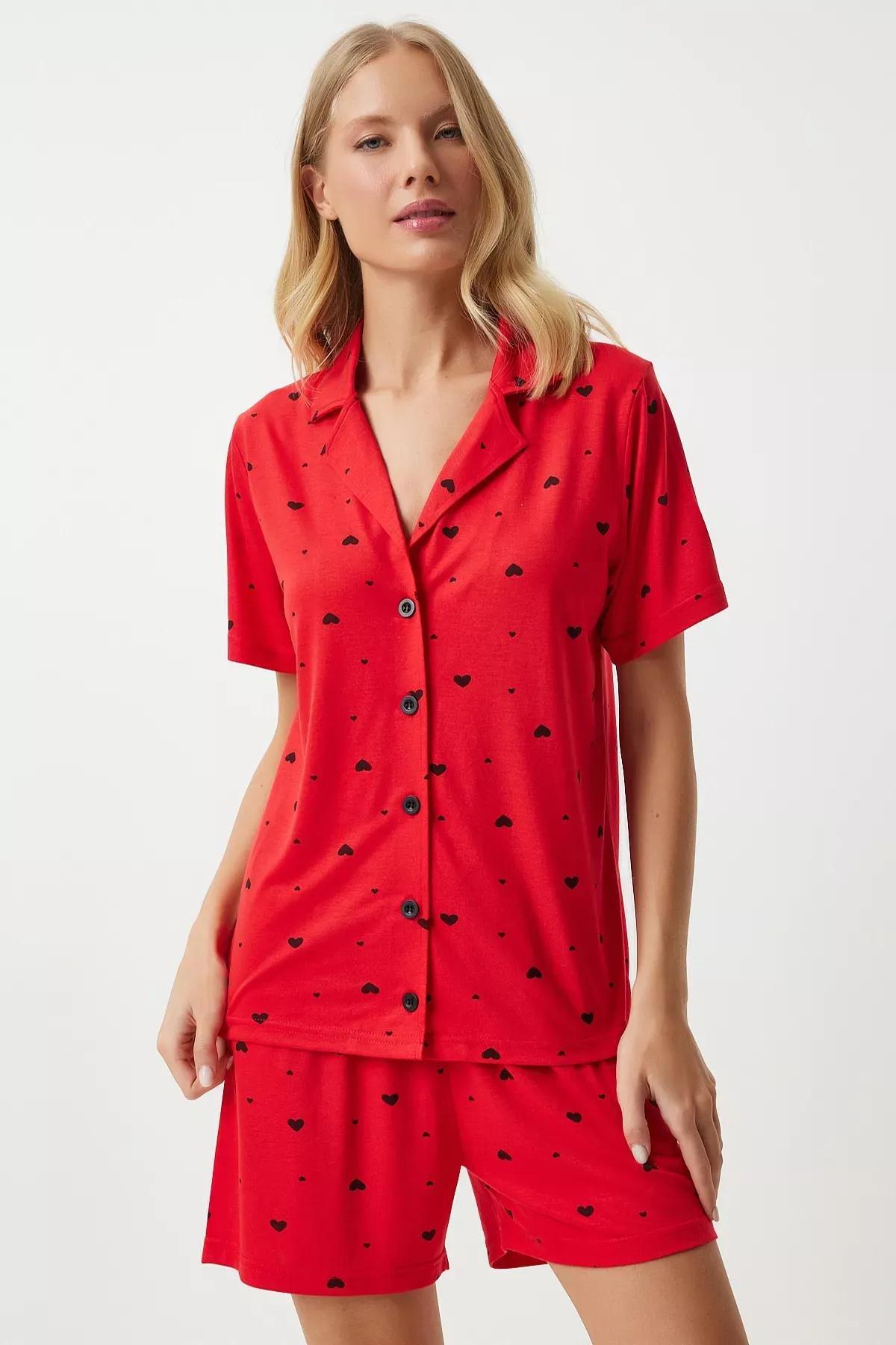 Red Heart Pajama Set, , large image number 1