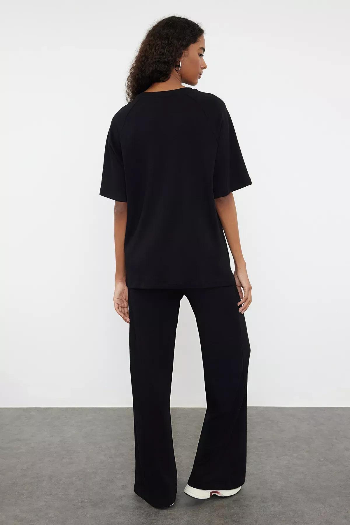 Black Top-Bottom Set TWOAW25AU00080, , large image number 4