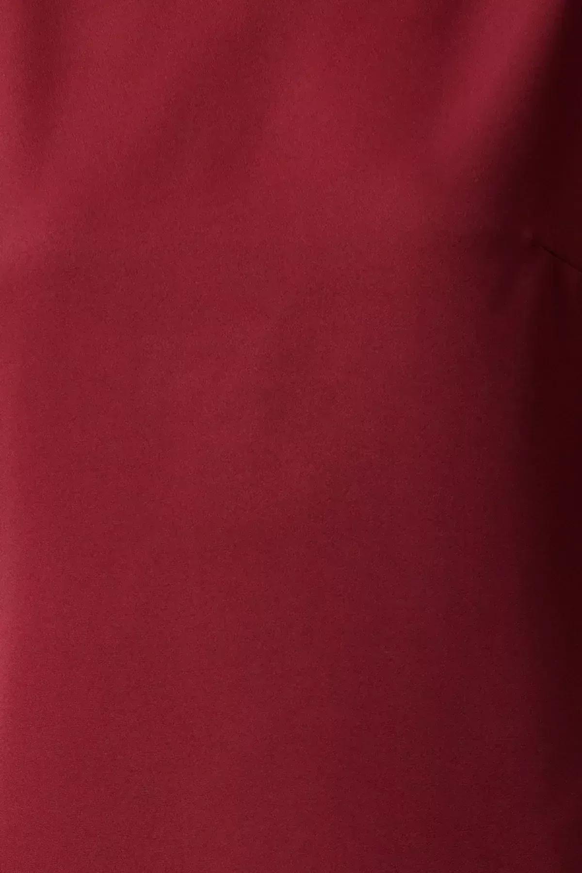 Burgundy Applique Shift Mini Dress, Burgundy, large image number 2
