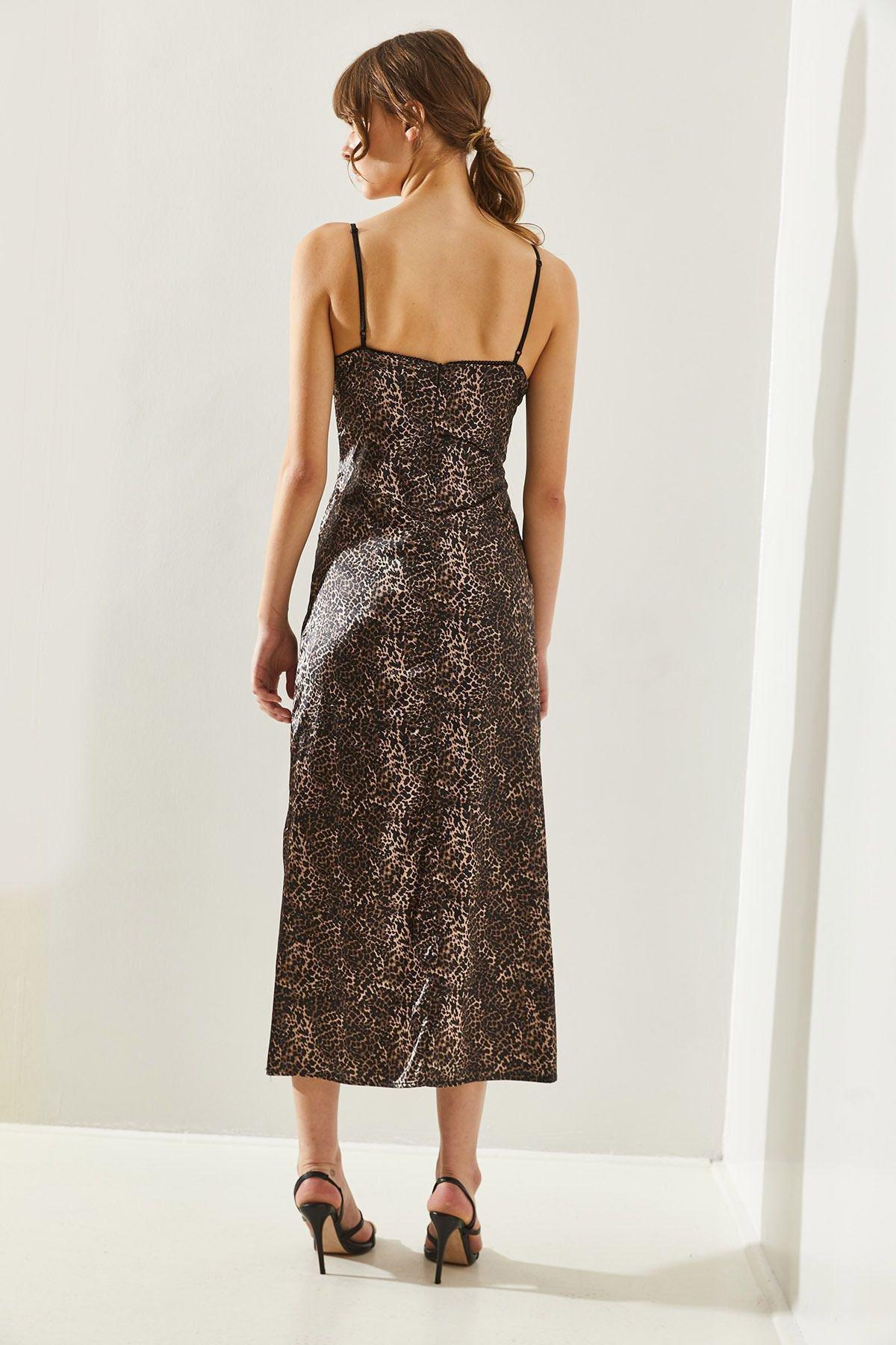 Animal Print Slip Maxi Dress 60251259, , large image number 1