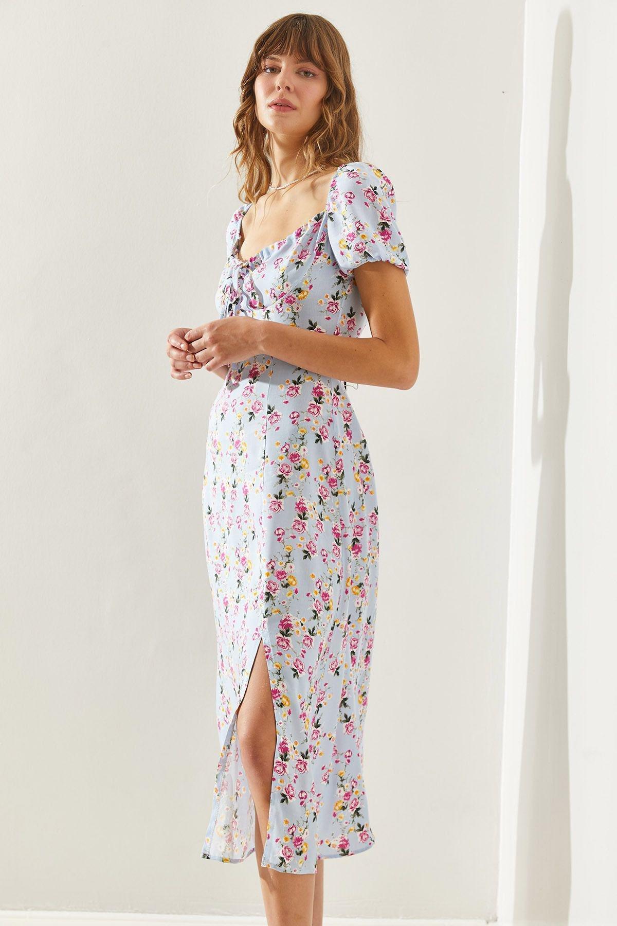 Floral Milkmaid Midi Dress, , large image number 3