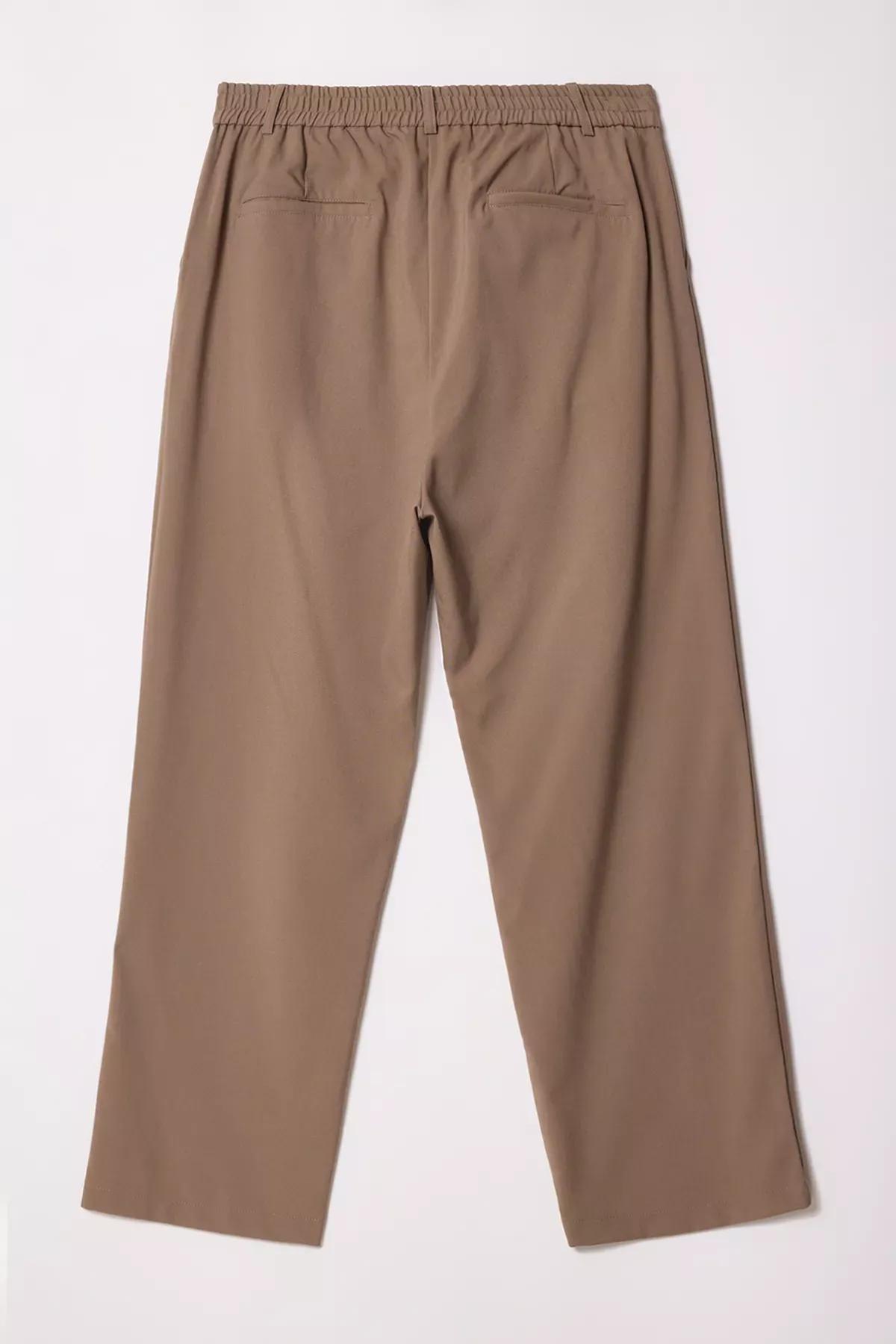 Beige Plus-Size  Wide Leg Trousers, , large image number 2