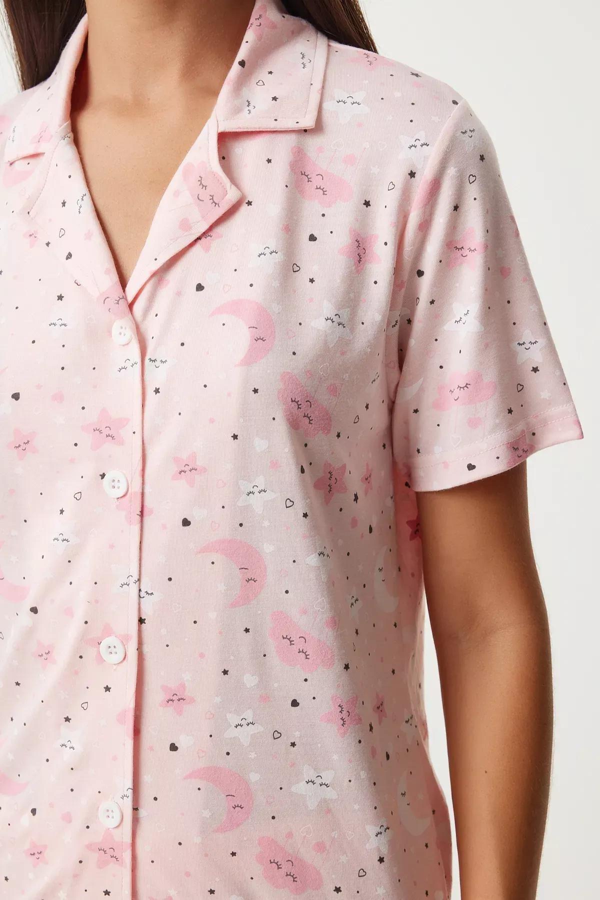 Pink Shirt Pajama Set, LIGHT PINK, large image number 3