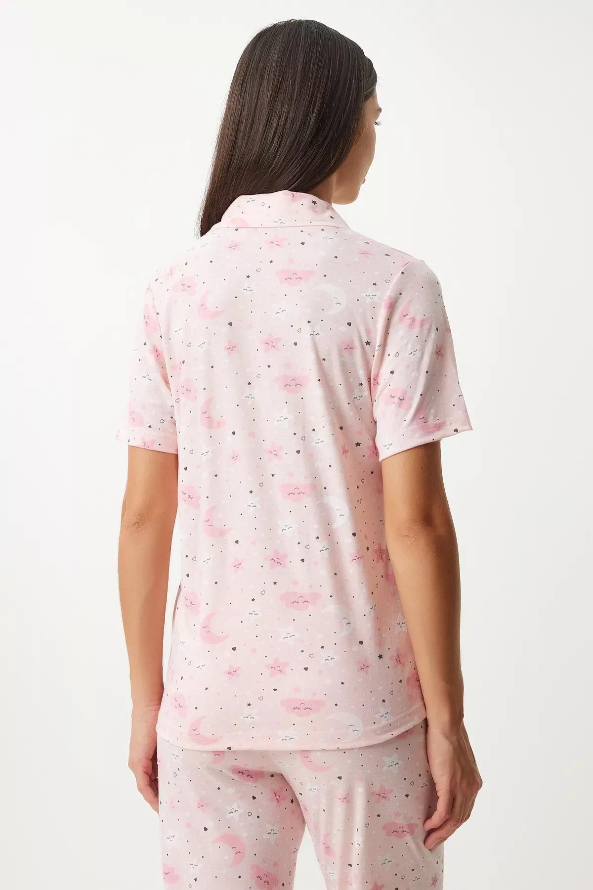 Pink Shirt Pajama Set, LIGHT PINK, large image number 5