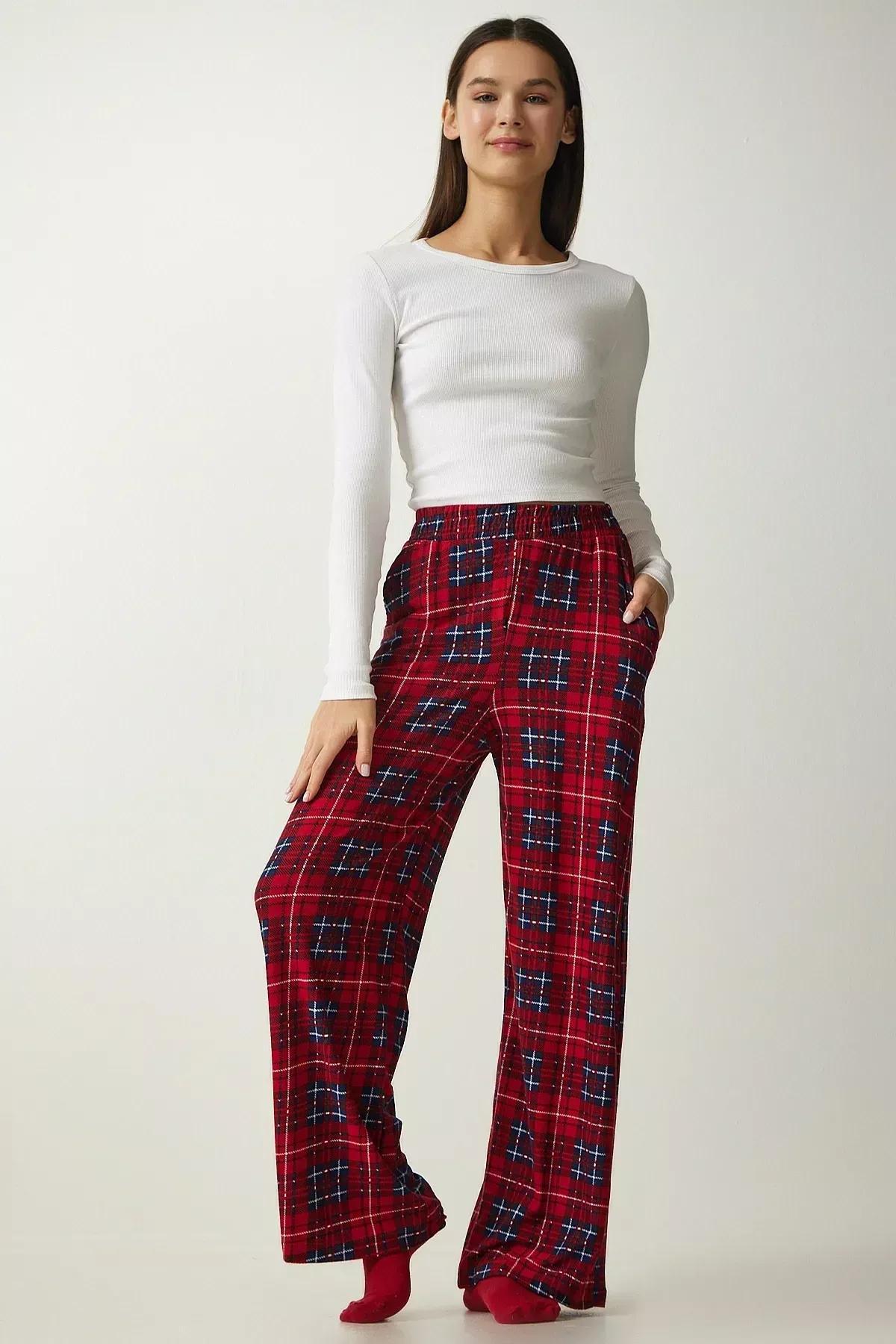 Burgundy Patterned Knit Pyjamas, Burgundy, large image number 2