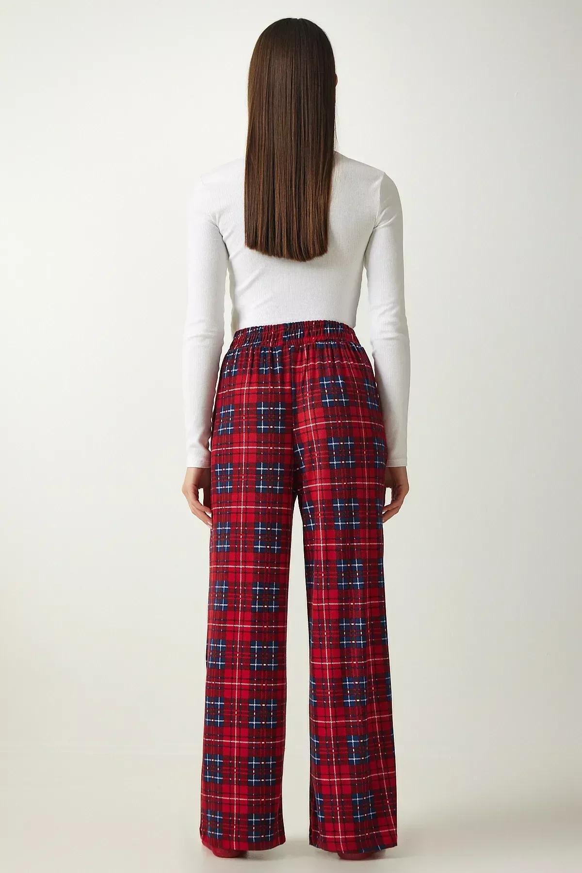 Burgundy Patterned Knit Pyjamas, Burgundy, large image number 4