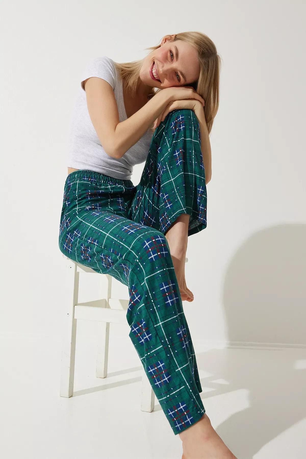 Green Knit Pyjamas, Dark green, large image number 2