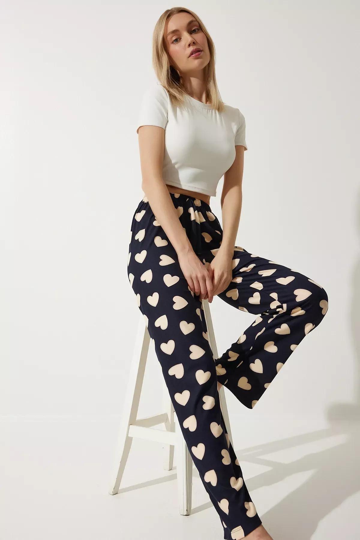 Black Cream Knit Pyjamas, , medium