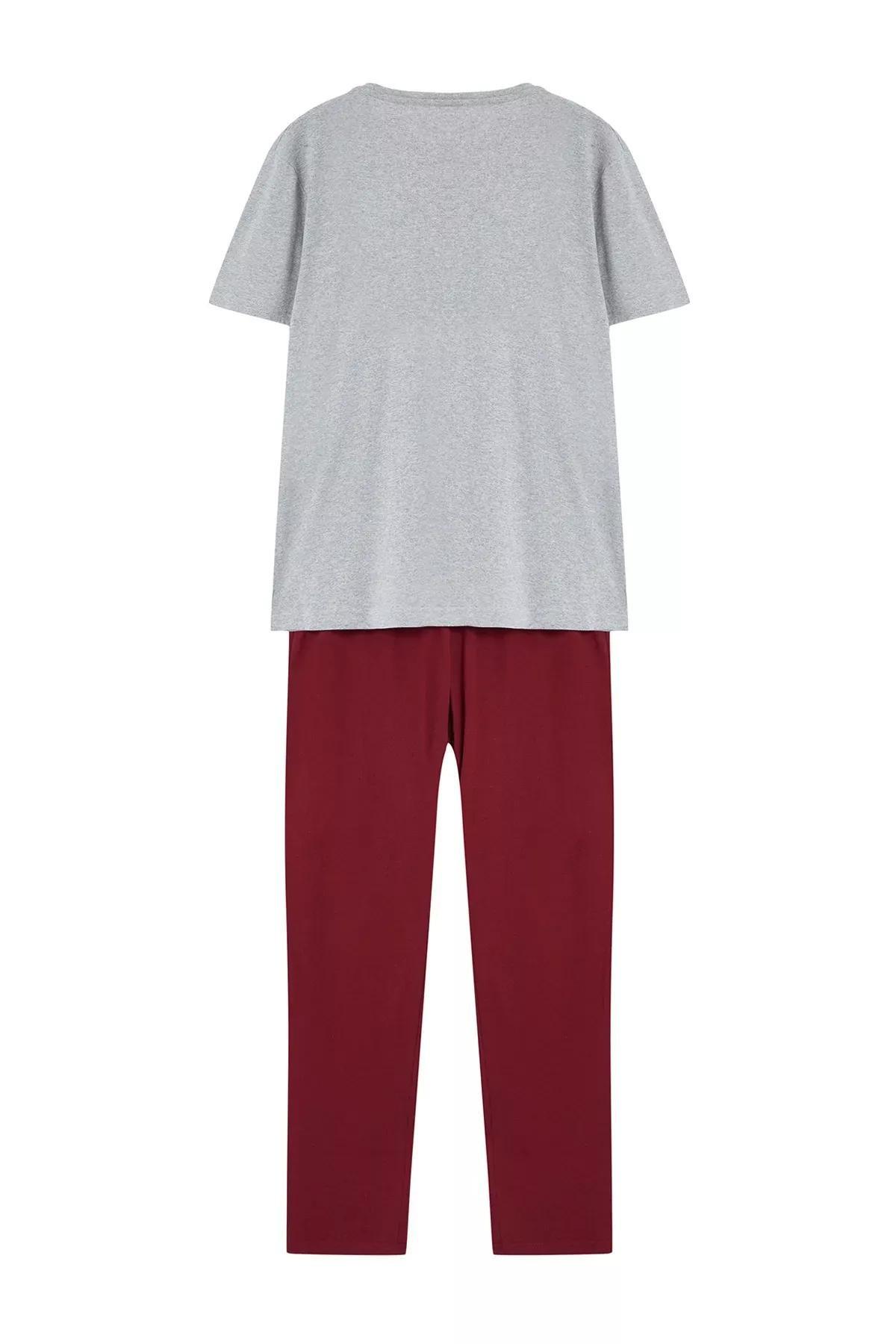 Multicolour Embroidered Knitted Pyjamas Set, , large image number 6