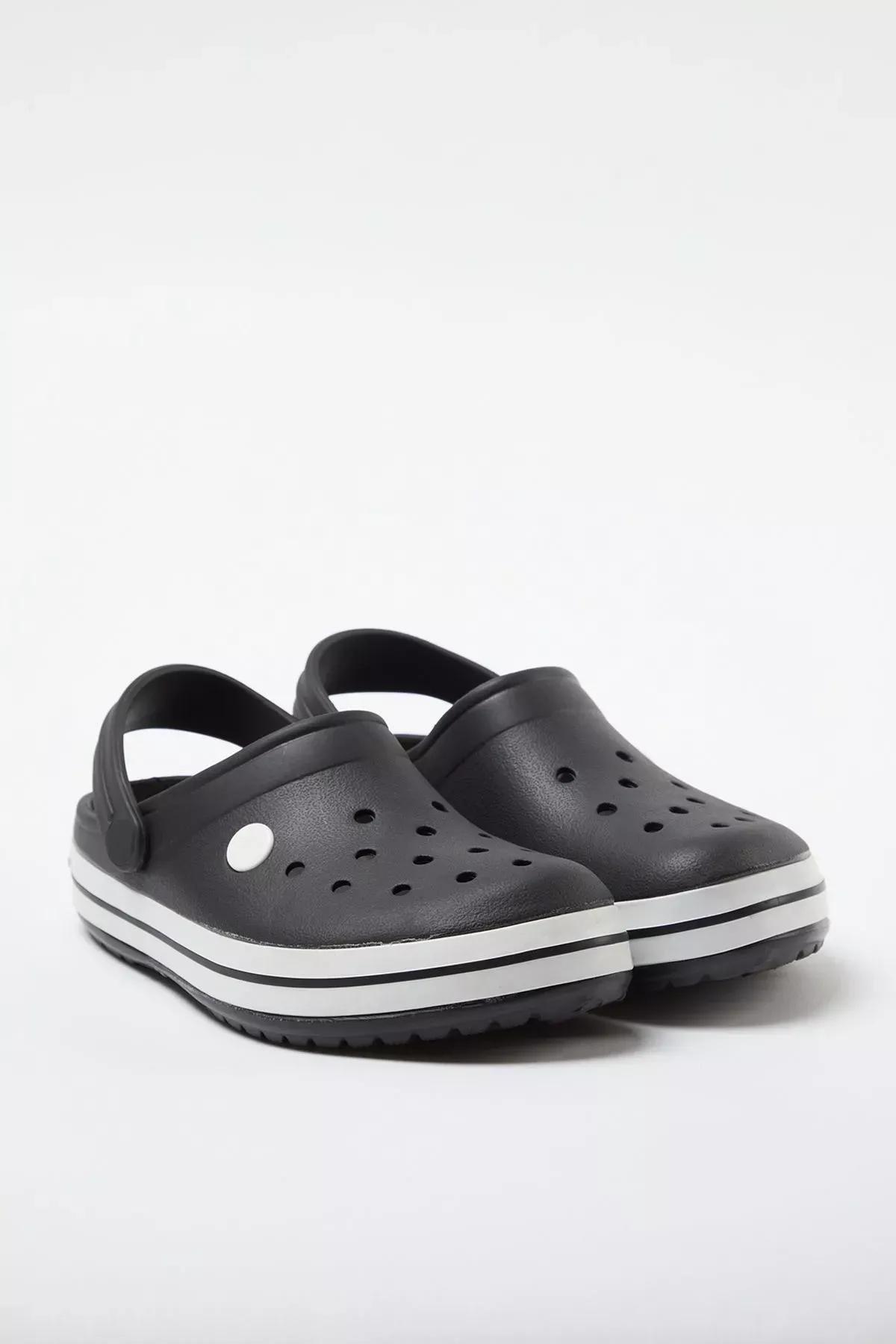 Black Strappy Sandal Slippers, , large image number 0