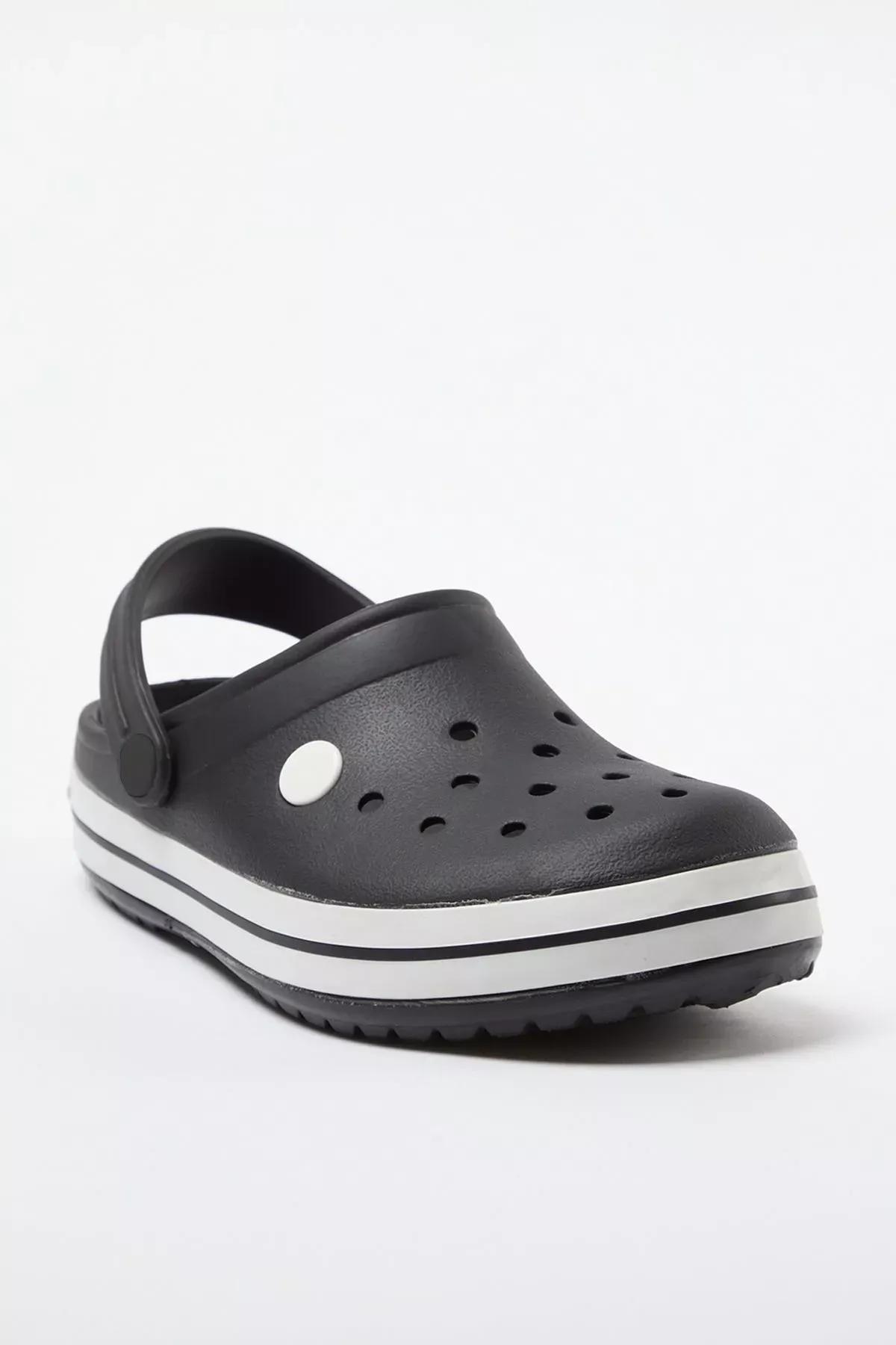 Black Strappy Sandal Slippers, , large image number 1