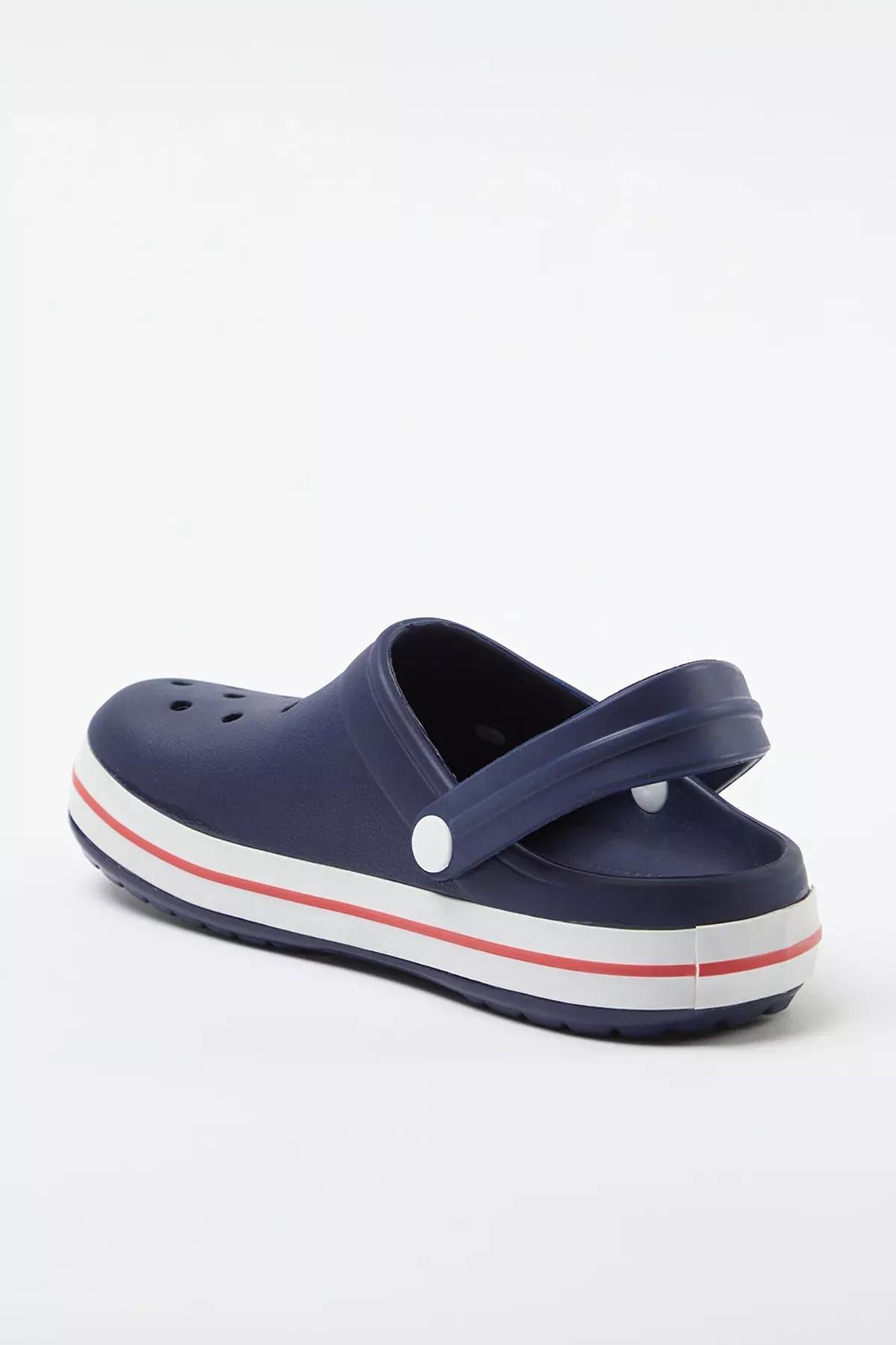Navy Banded Sandals Slippers, , large image number 3