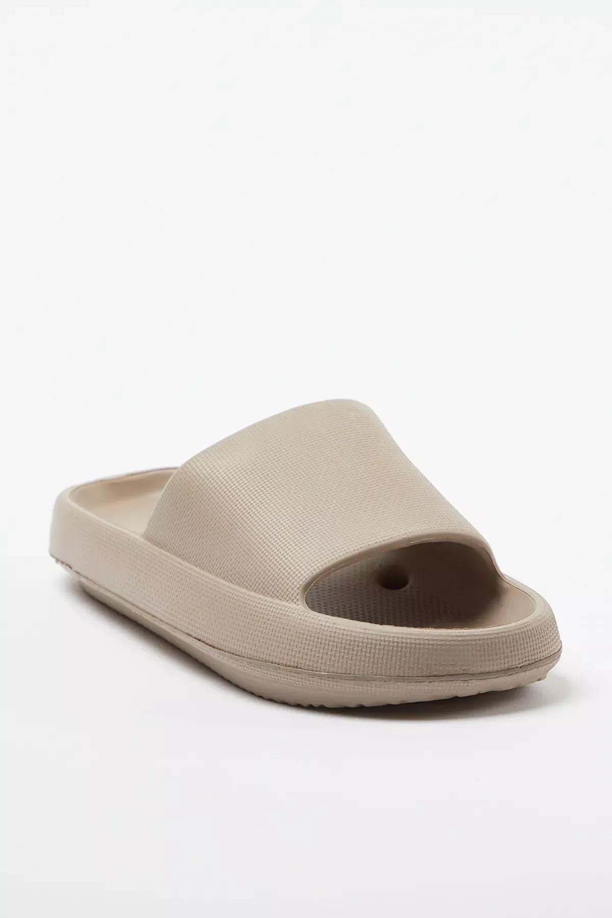 Brown Flatform Pool Slippers, , large image number 2
