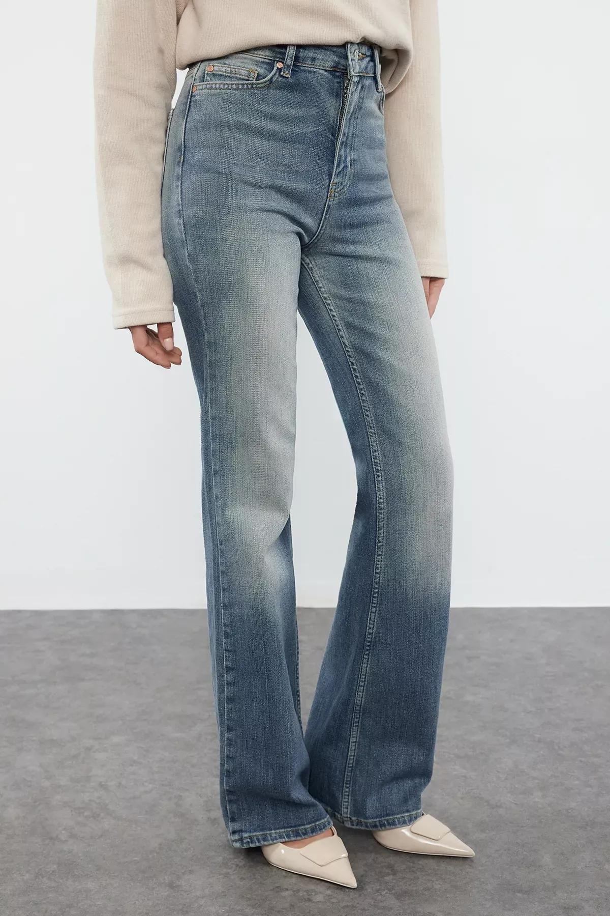 Blue Vintage Flare Jeans, , large image number 2