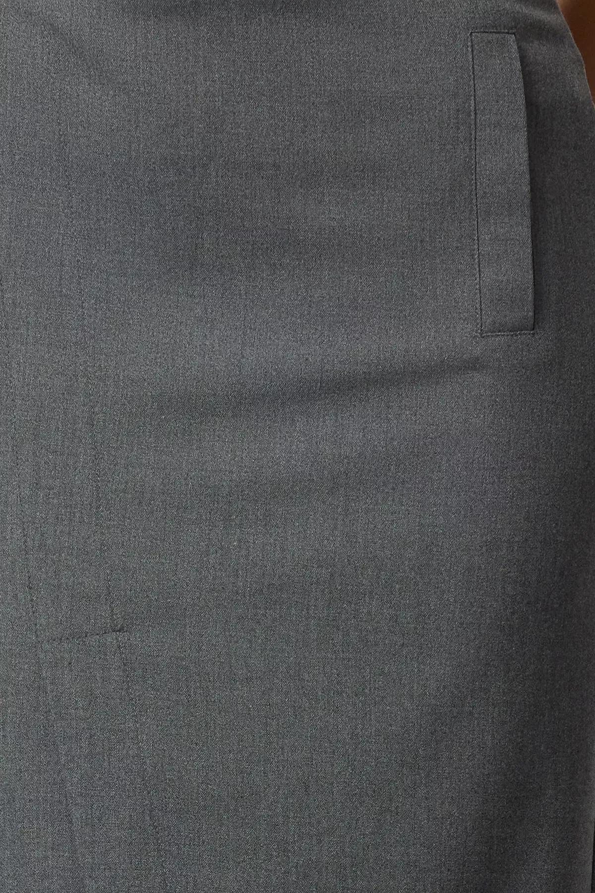 Grey Double Breasted Maxi Skirt, , large image number 3