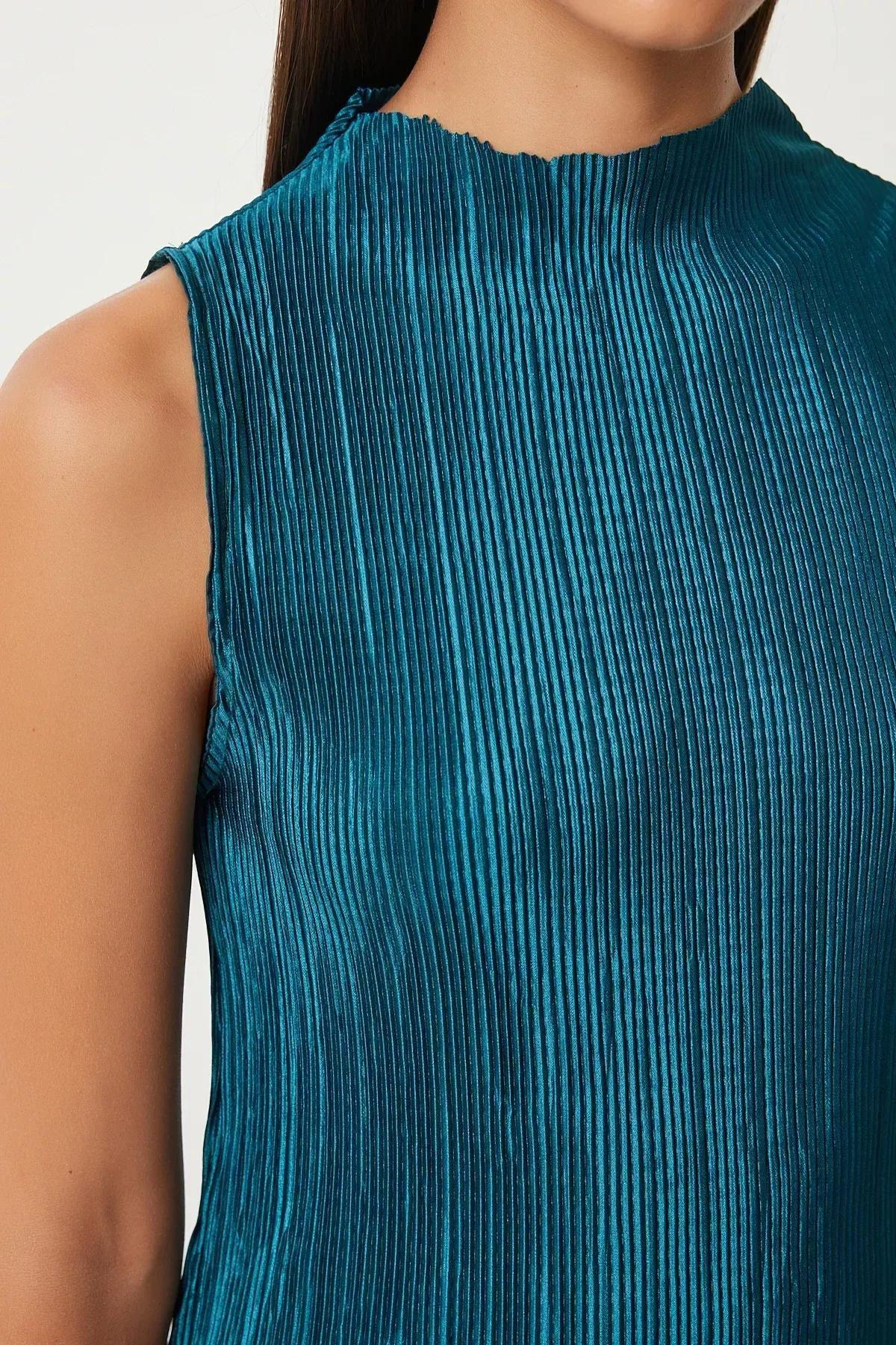 Emerald Green Set Textured Top & Trousers, Emerald, large image number 3