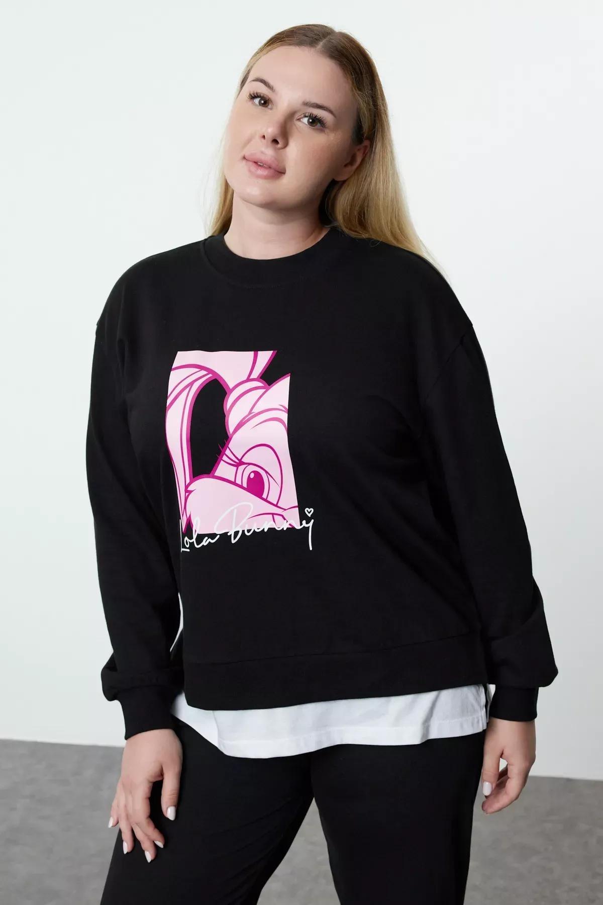 Black Knit Sweatshirt, C101_5720, large image number 0