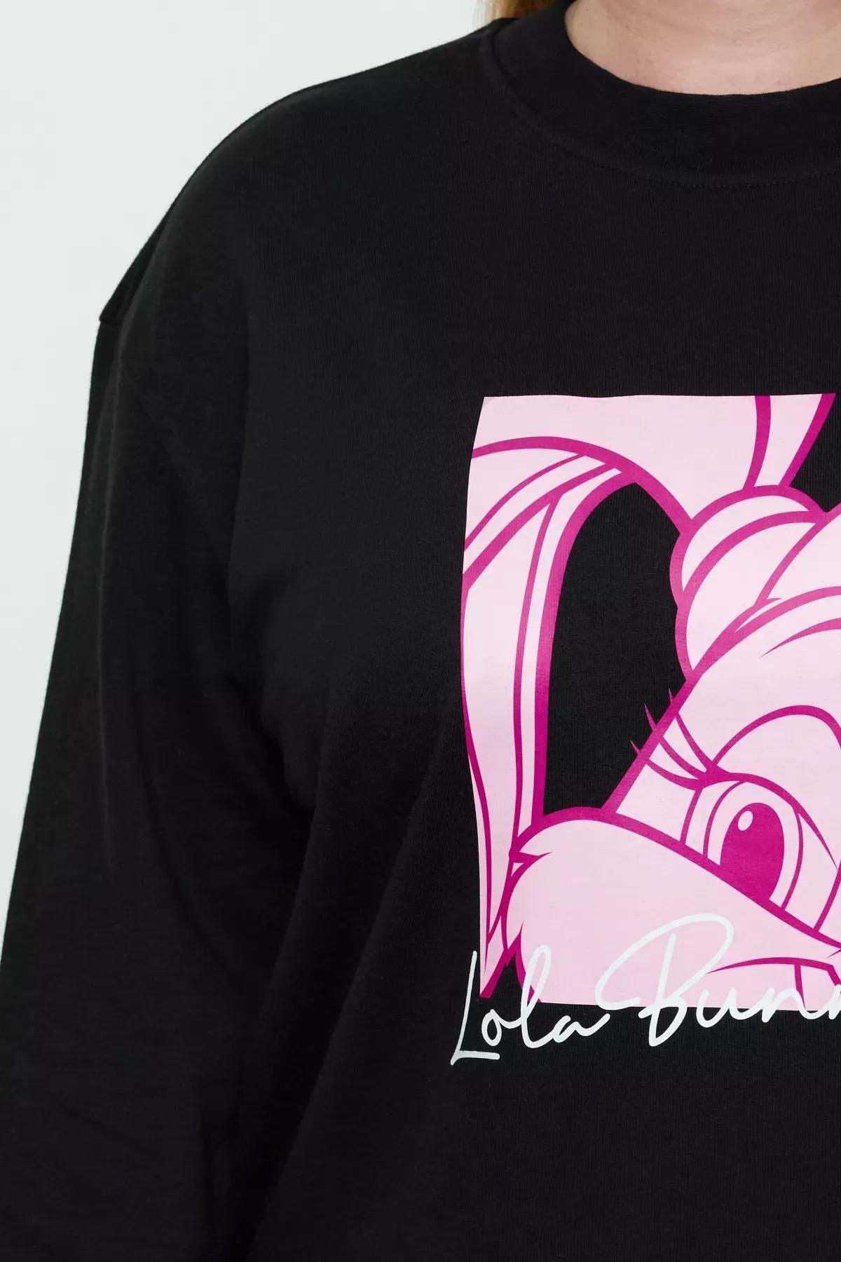 Black Knit Sweatshirt, C101_5720, large image number 2
