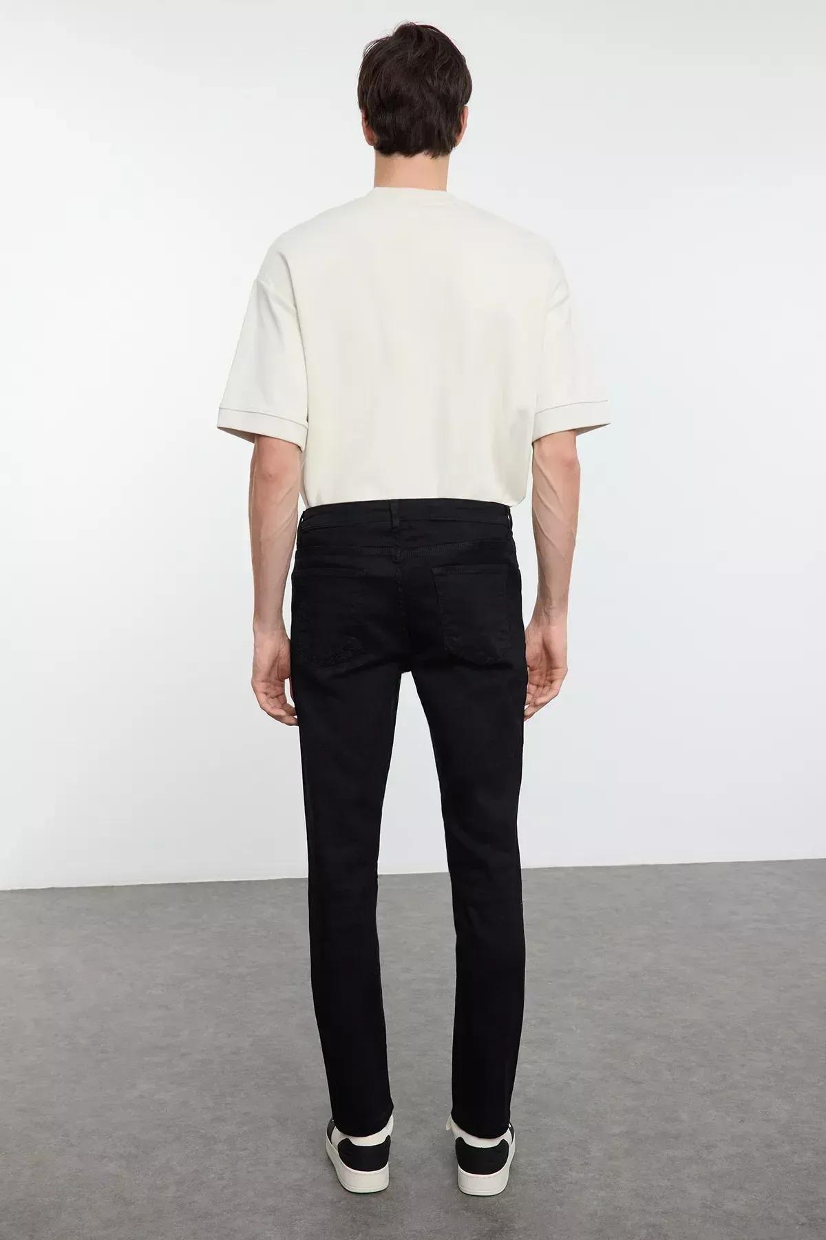 Black Skinny Fit Jeans, , large image number 4