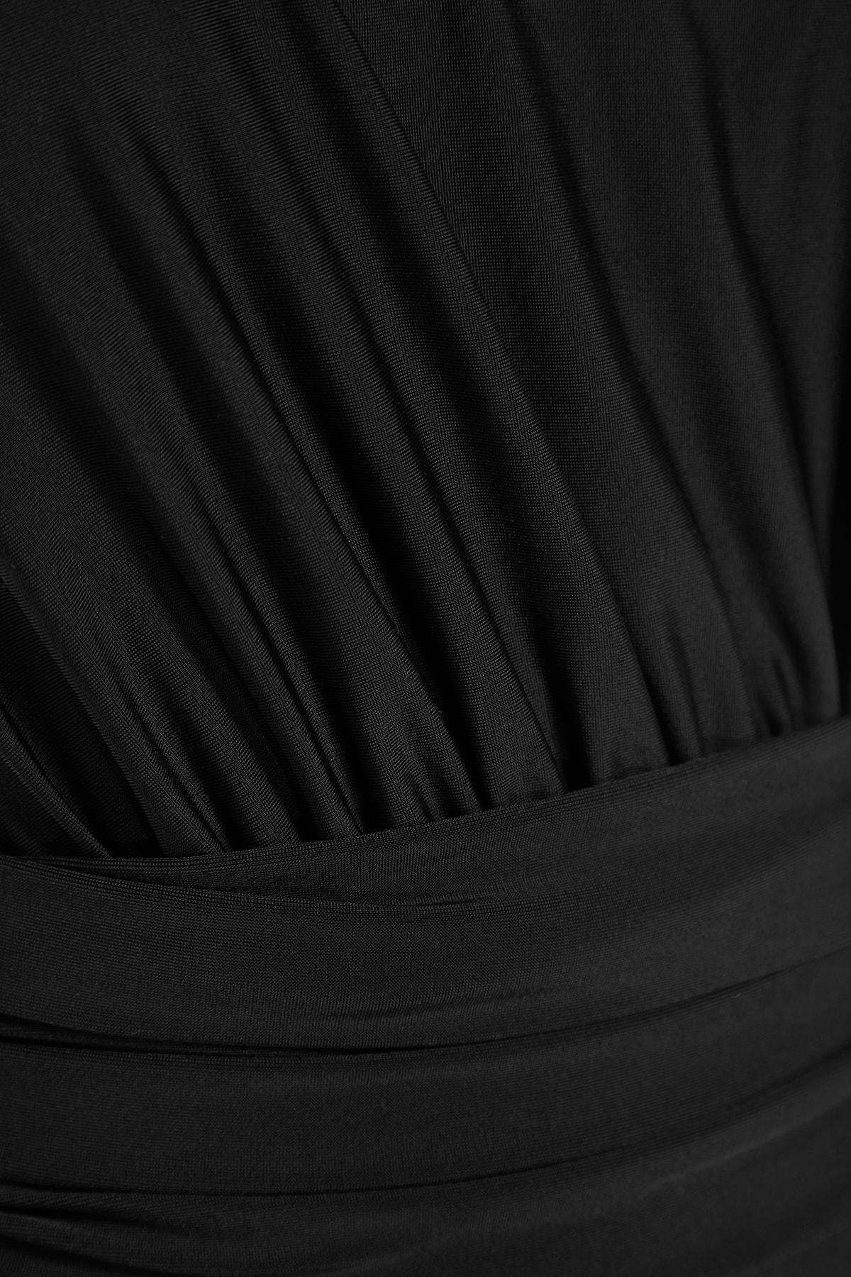 Black Plain Swimsuit, , large image number 7