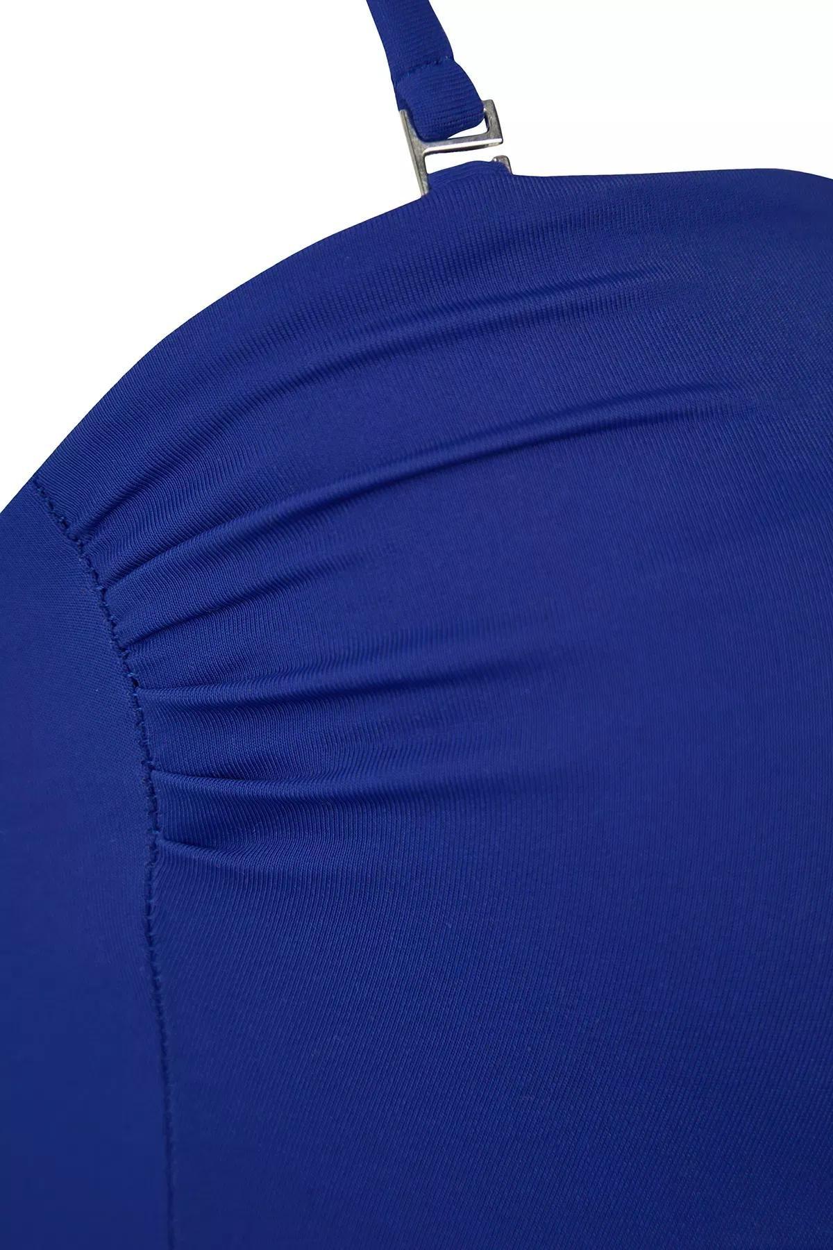 Blue Strapless Swimsuit, , large image number 1