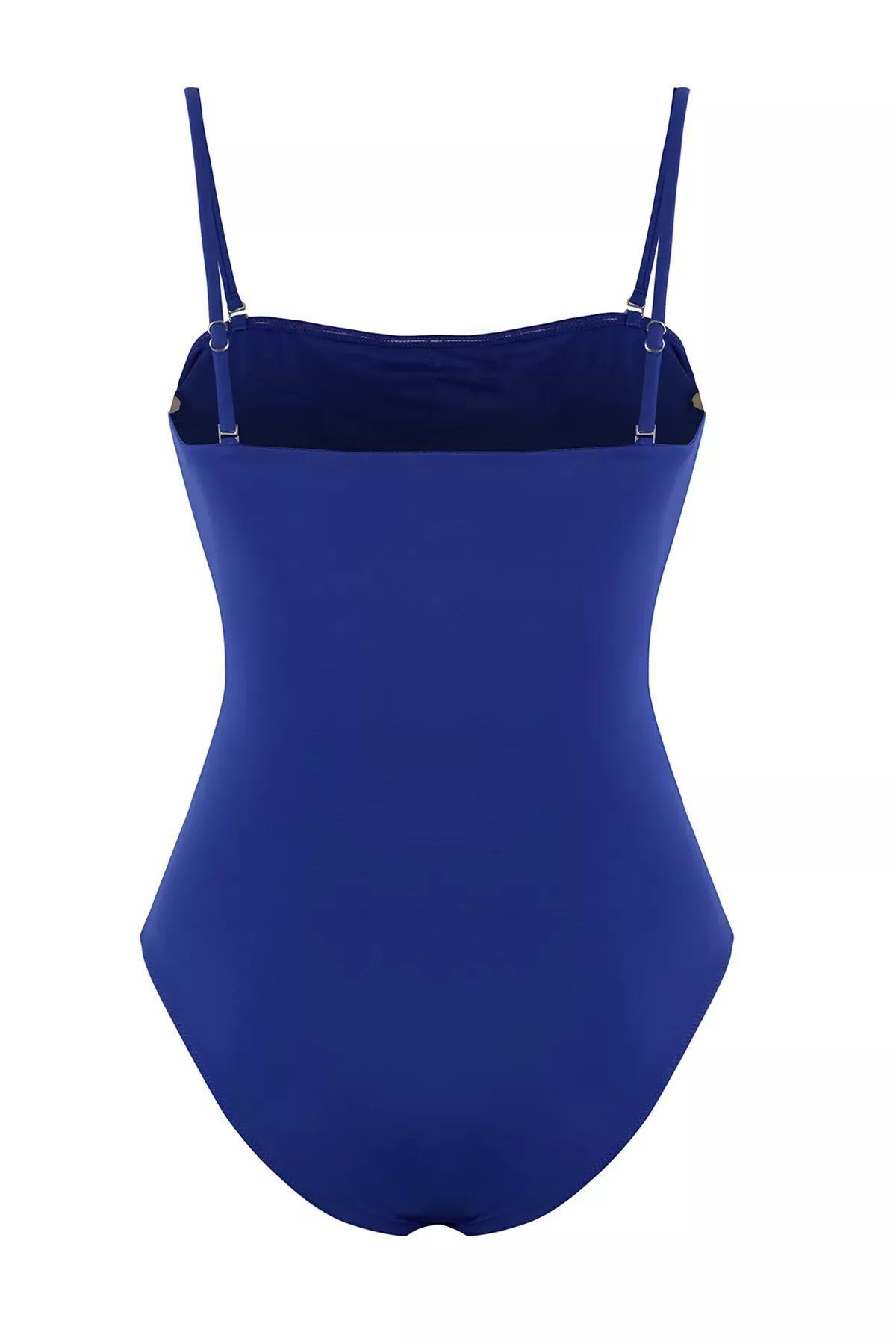 Blue Strapless Swimsuit, , large image number 2