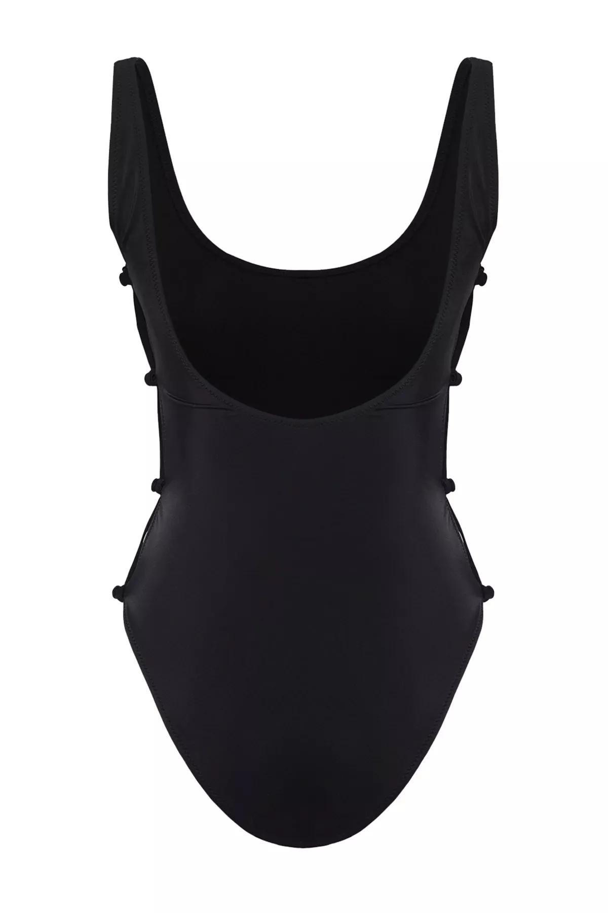 بدلة سباحة براليت بفتحة، أسود, , large image number 5