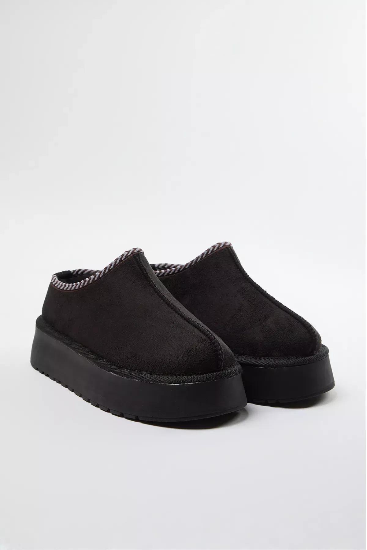 Black Embroidered Detailed Sole Ankle Boots, , large image number 2