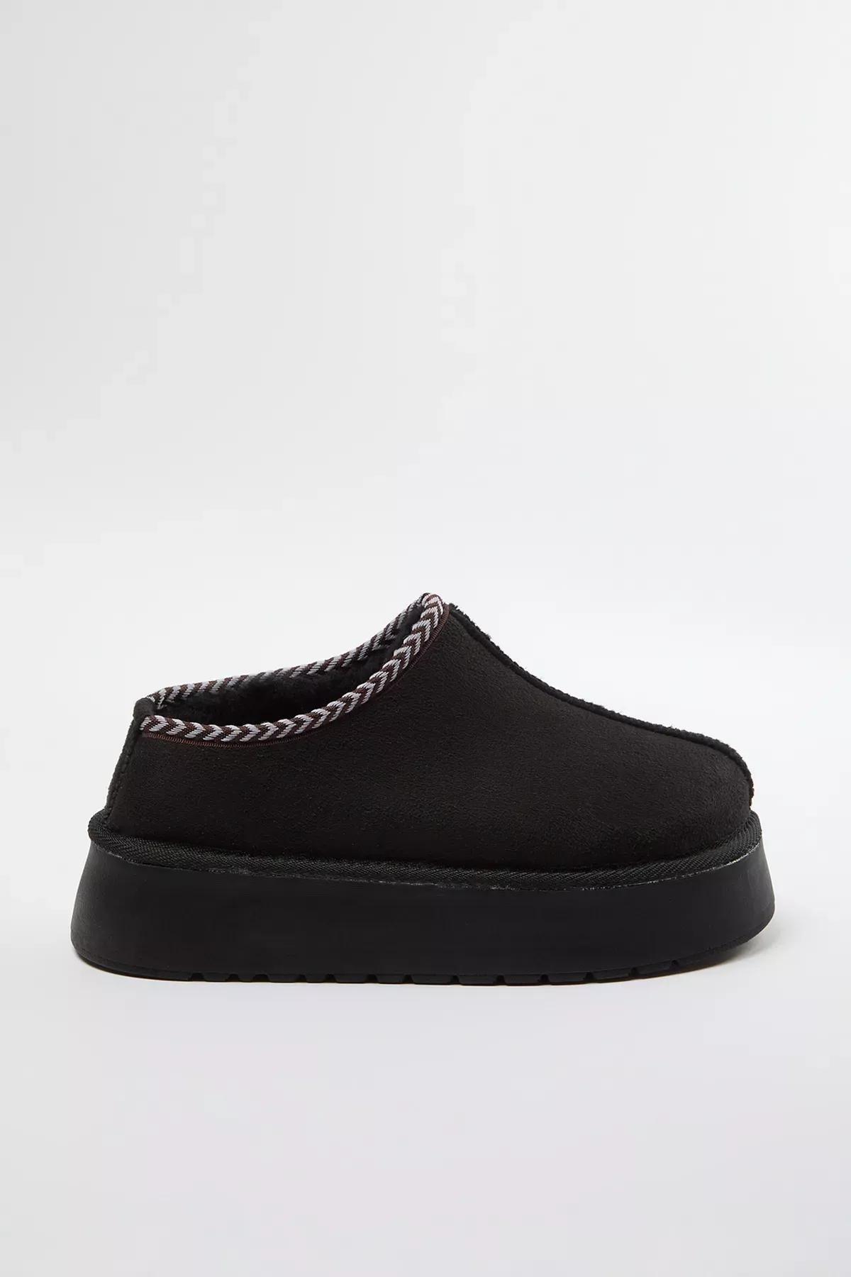 Black Embroidered Detailed Sole Ankle Boots, , large image number 3