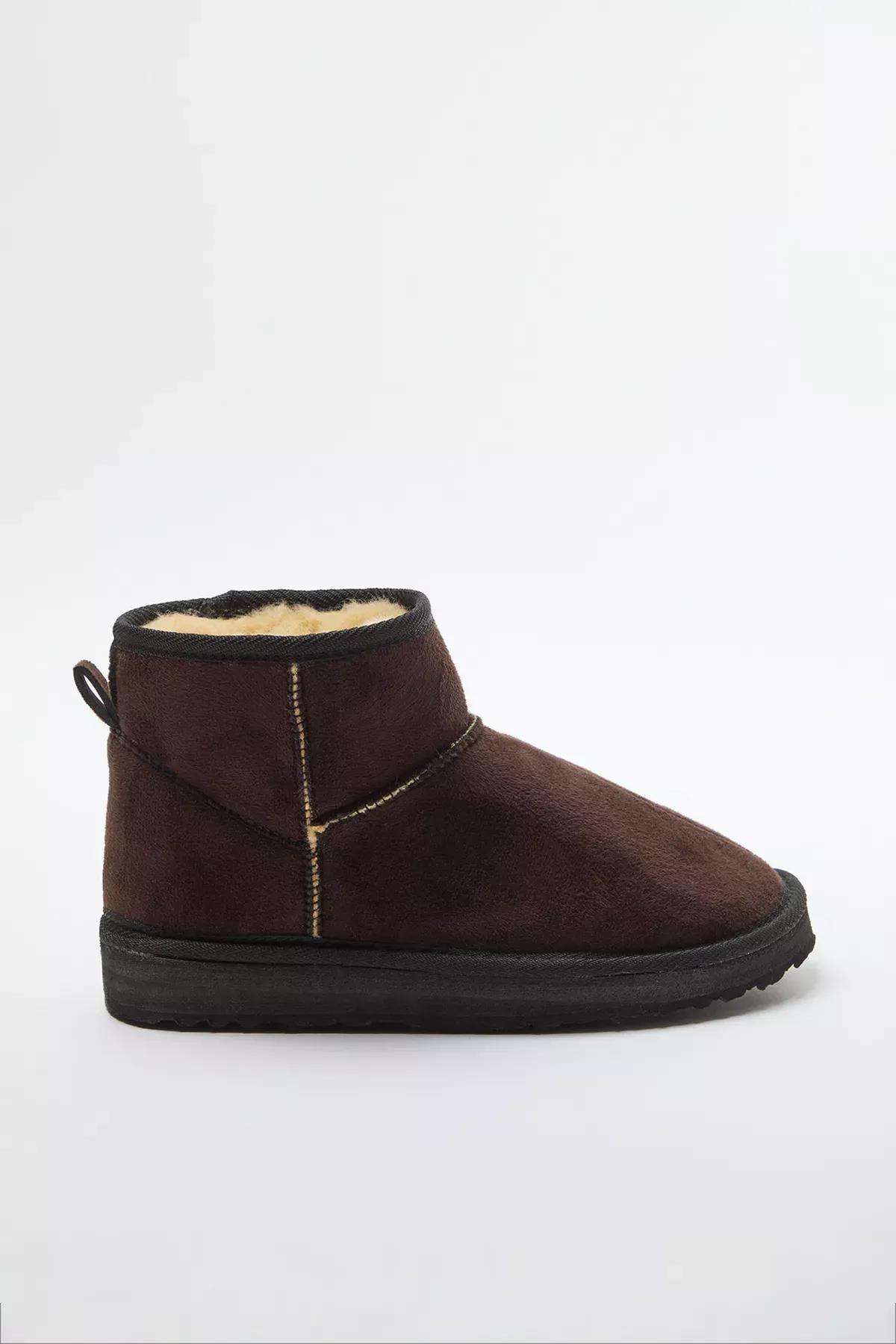 Brown Lined Platform Heeled Boots, , large image number 2