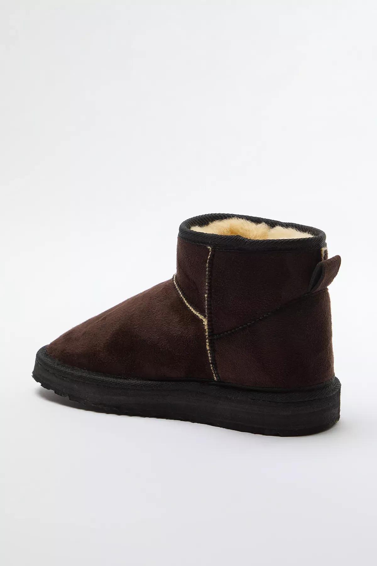 Brown Lined Platform Heeled Boots, , large image number 3