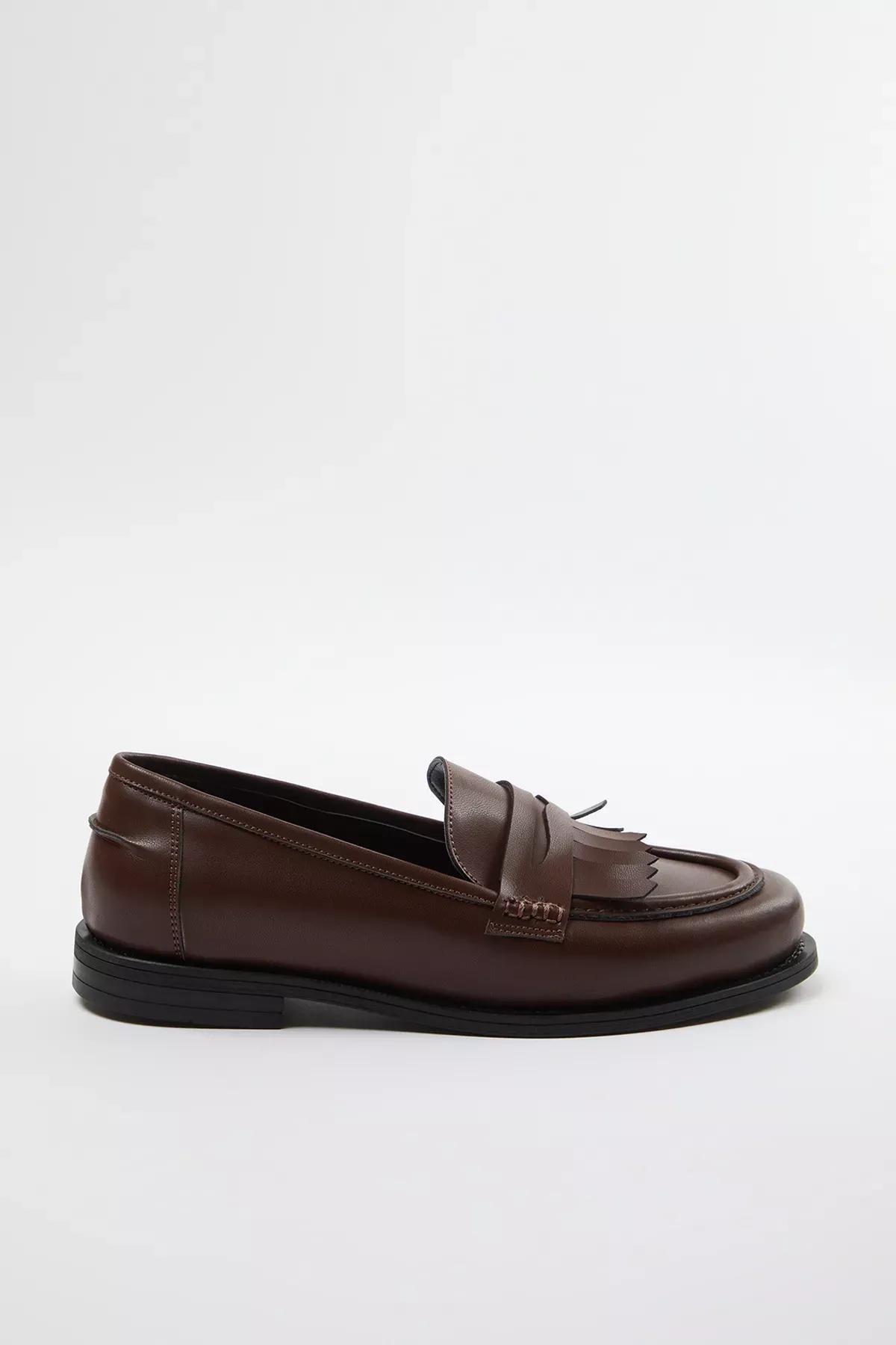 Brown Tassel Loafer Shoes, , large image number 2