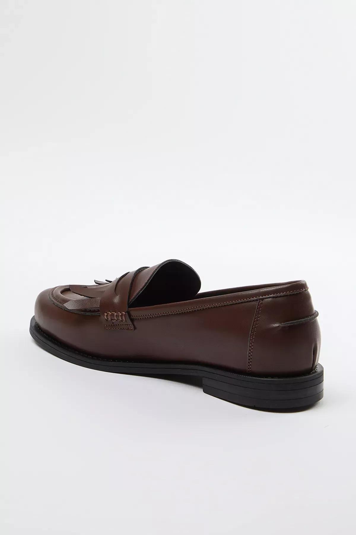 Brown Tassel Loafer Shoes, , large image number 3