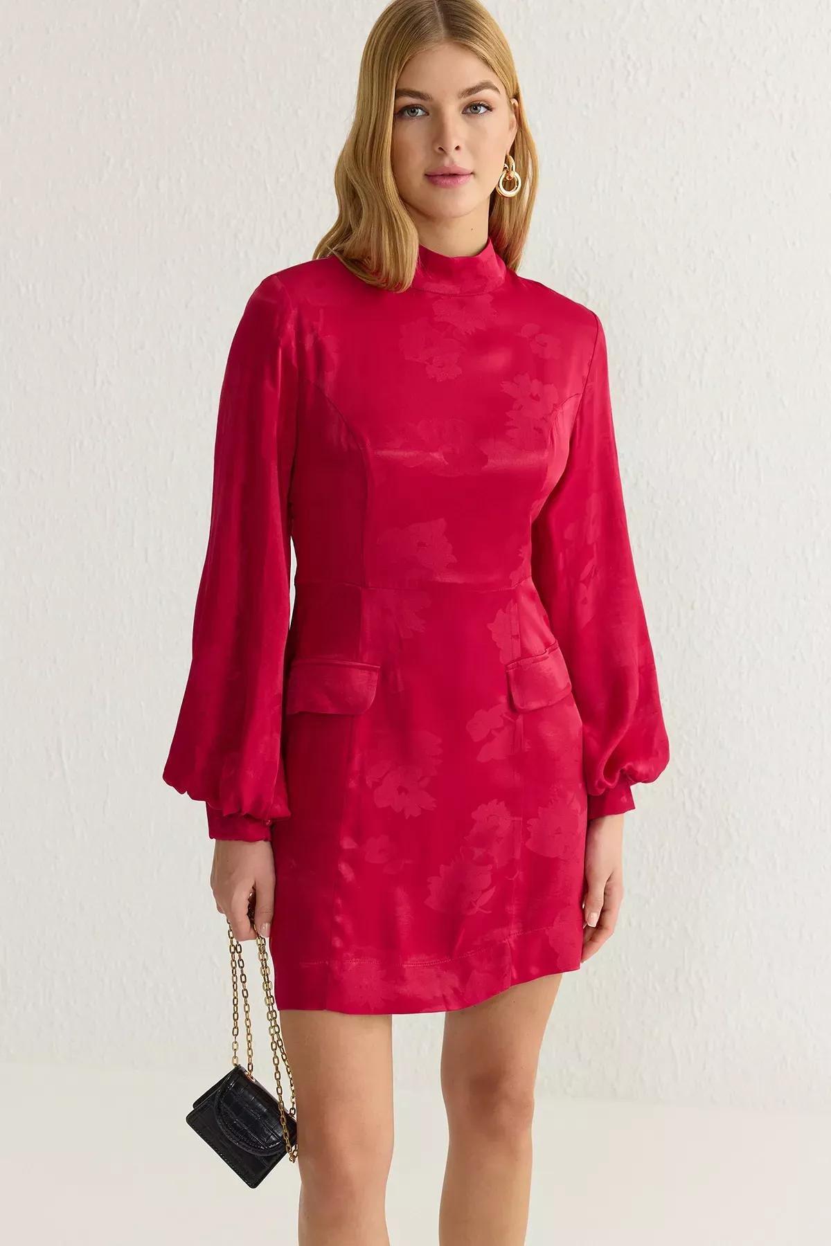 Pink A-Line Mini Dress, C101_7277, large image number 1