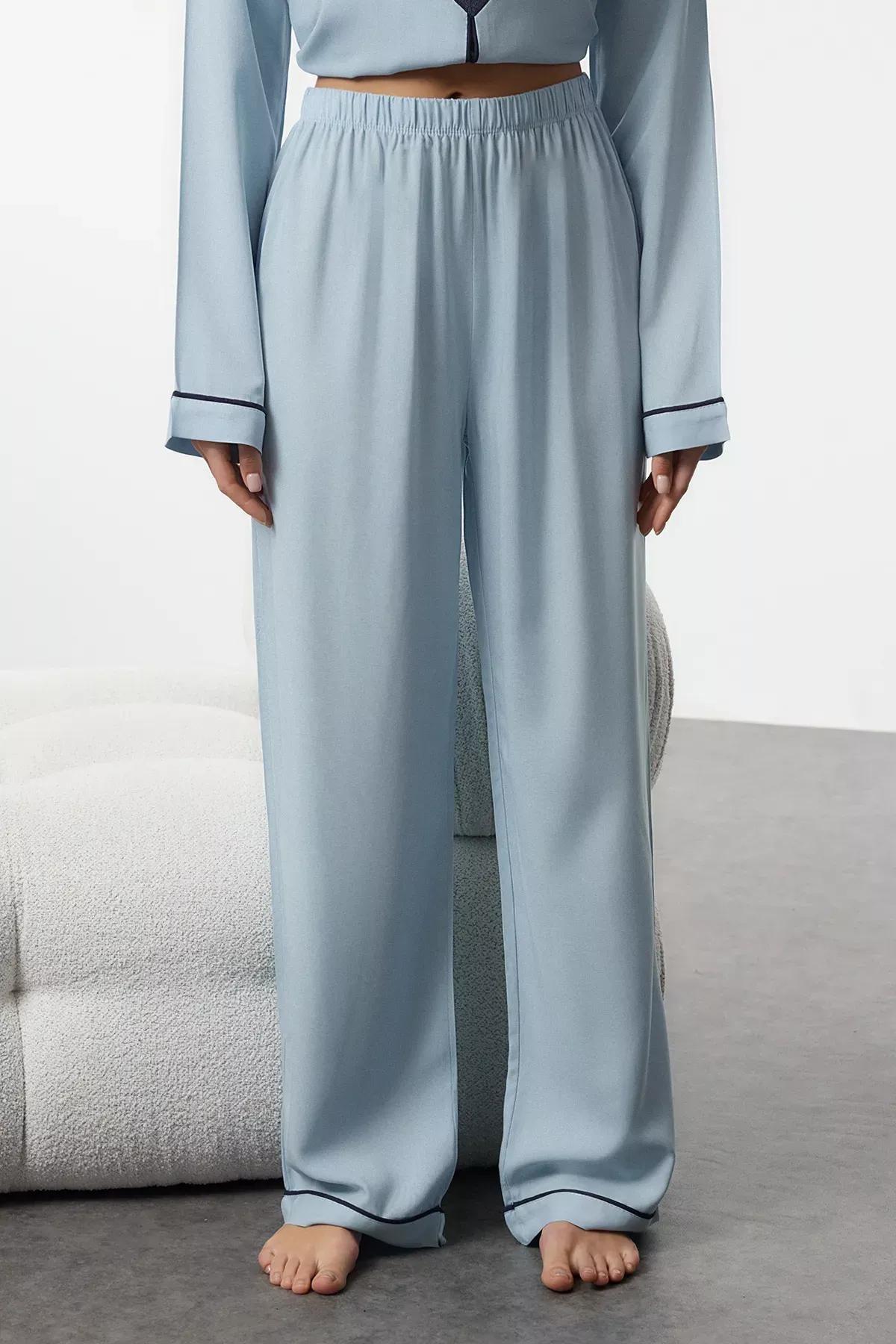 Blue  Heart Pajama Set, LIGHT BLUE, large image number 3